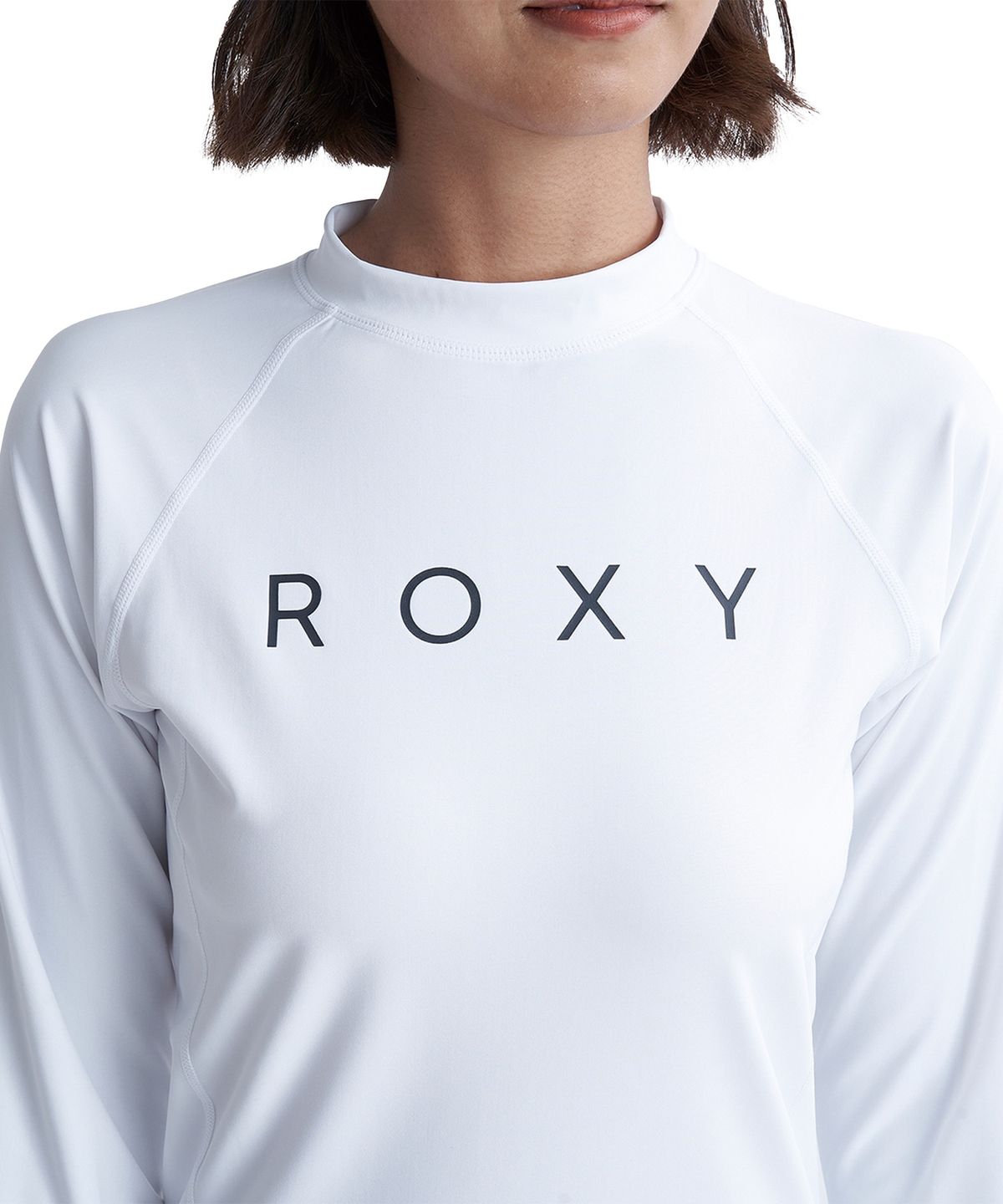 록시(ROXY) 로고 래쉬가드 WHT
