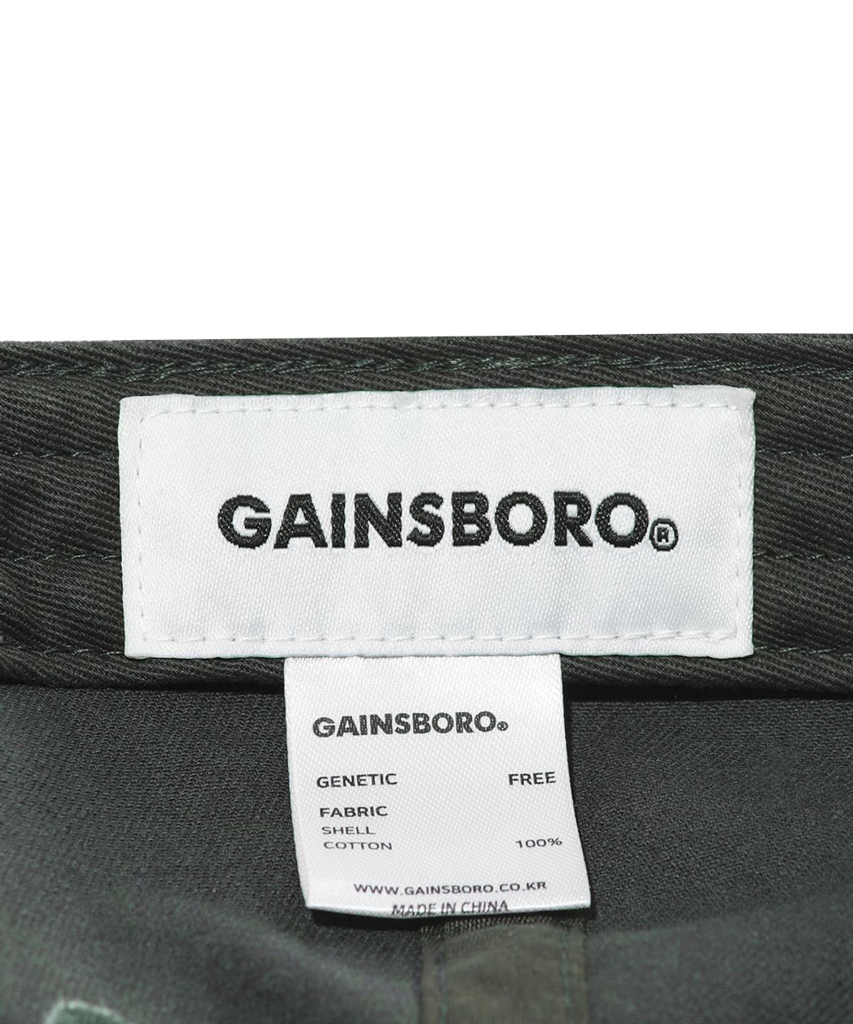 게인스보로(GAINSBORO) 선셋 코튼 볼캡_차콜