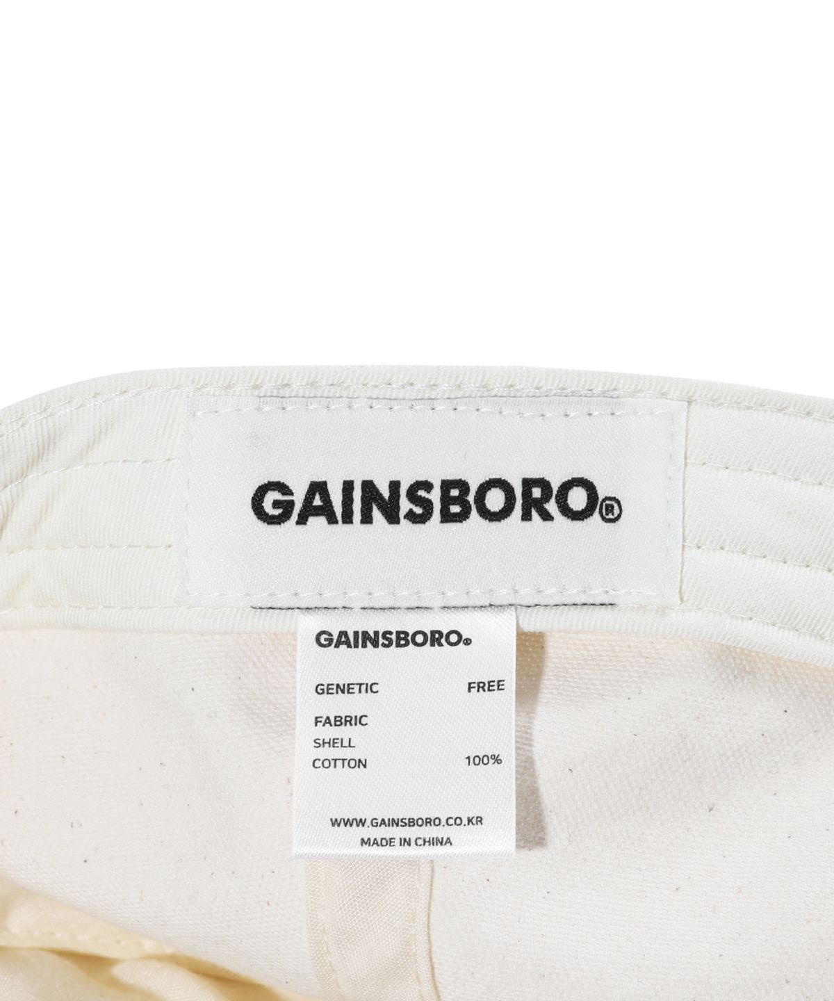 게인스보로(GAINSBORO) 라이프 워시드 캡_크림/핑크