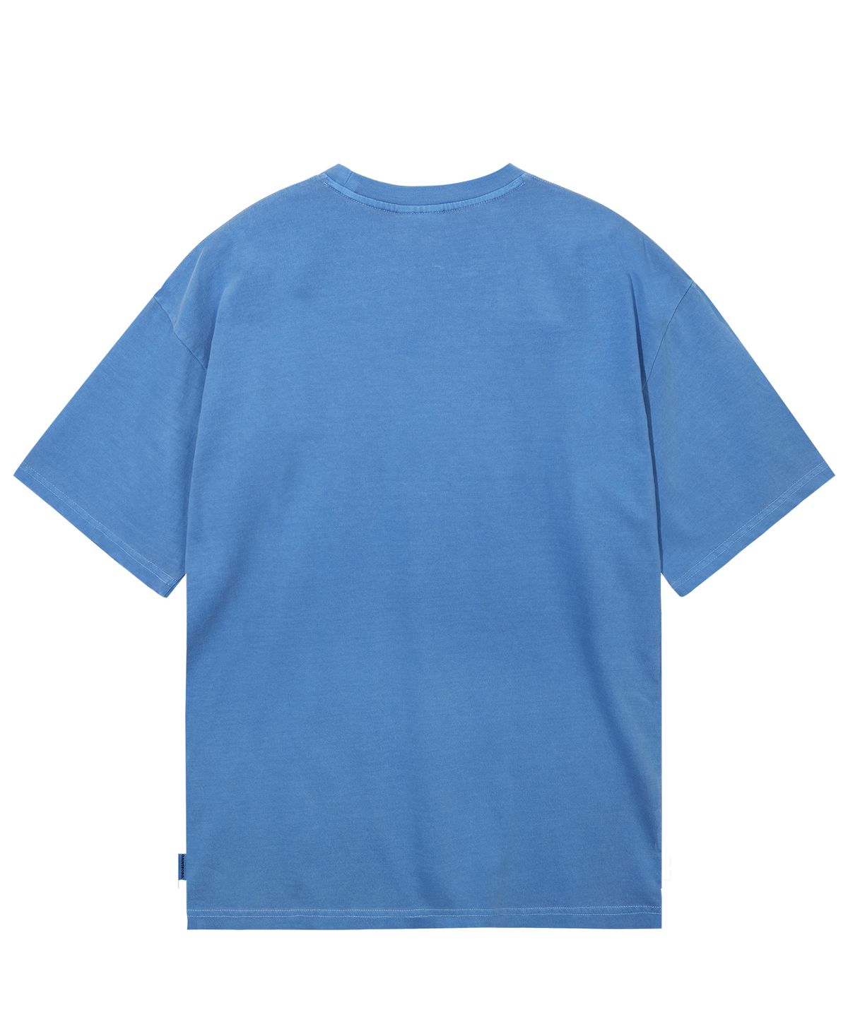 게인스보로(GAINSBORO) [쿨코튼] 피그먼트 오리지날 스타로고 티셔츠_블루