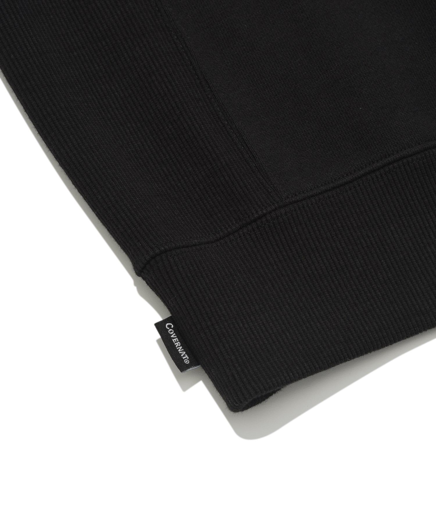 MUSINSA公式 | COVERNAT Small Authentic Logo Sweatshirt Black