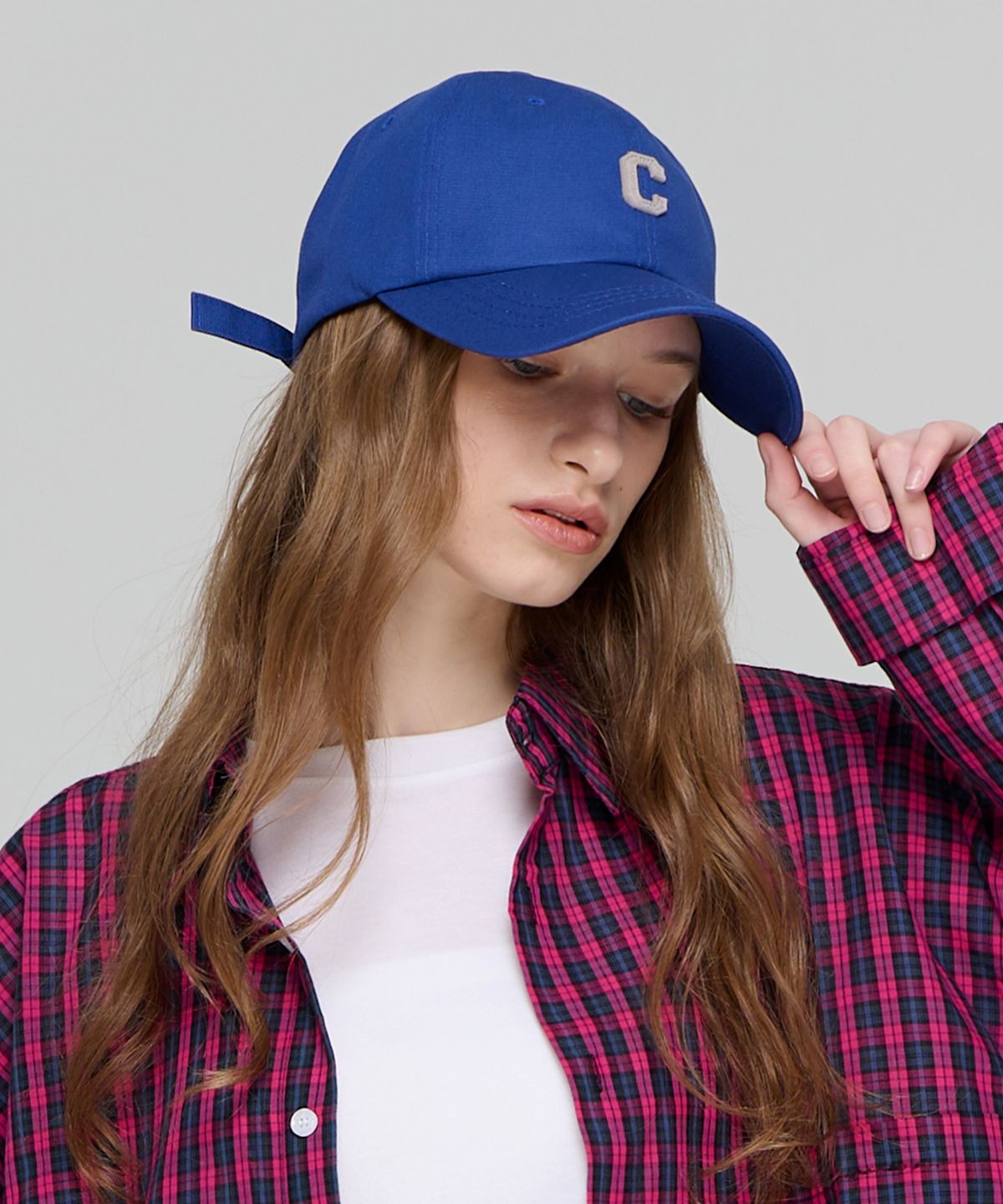 카고브로스 포 우먼(CARGOBROS FOR WOMAN) 로고 포인트 볼캡 (블루)