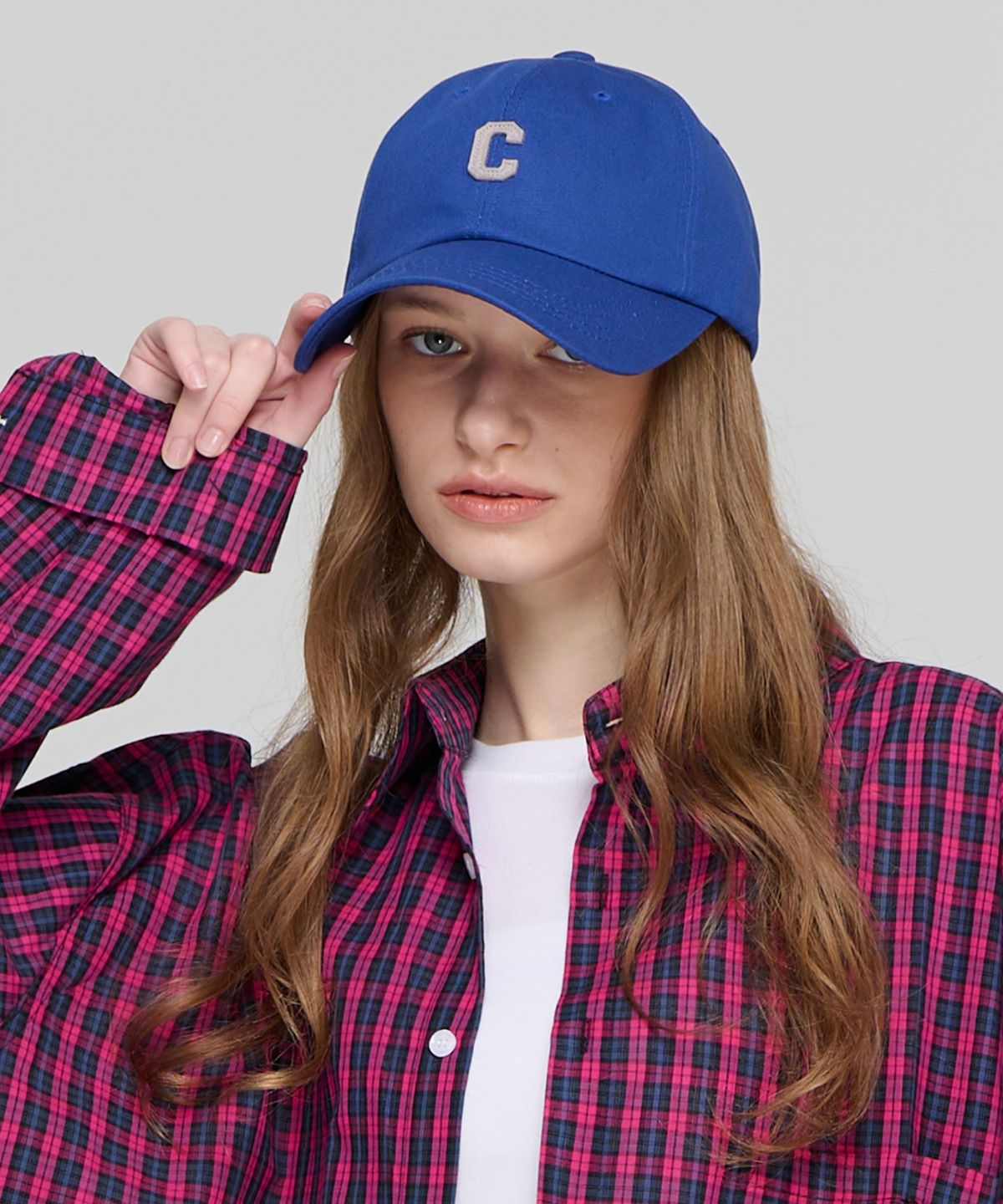 카고브로스 포 우먼(CARGOBROS FOR WOMAN) 로고 포인트 볼캡 (블루)
