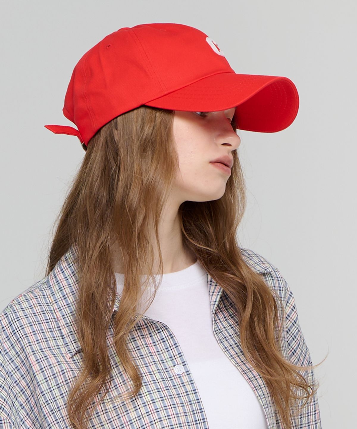 카고브로스 포 우먼(CARGOBROS FOR WOMAN) 로고 포인트 볼캡 (레드)