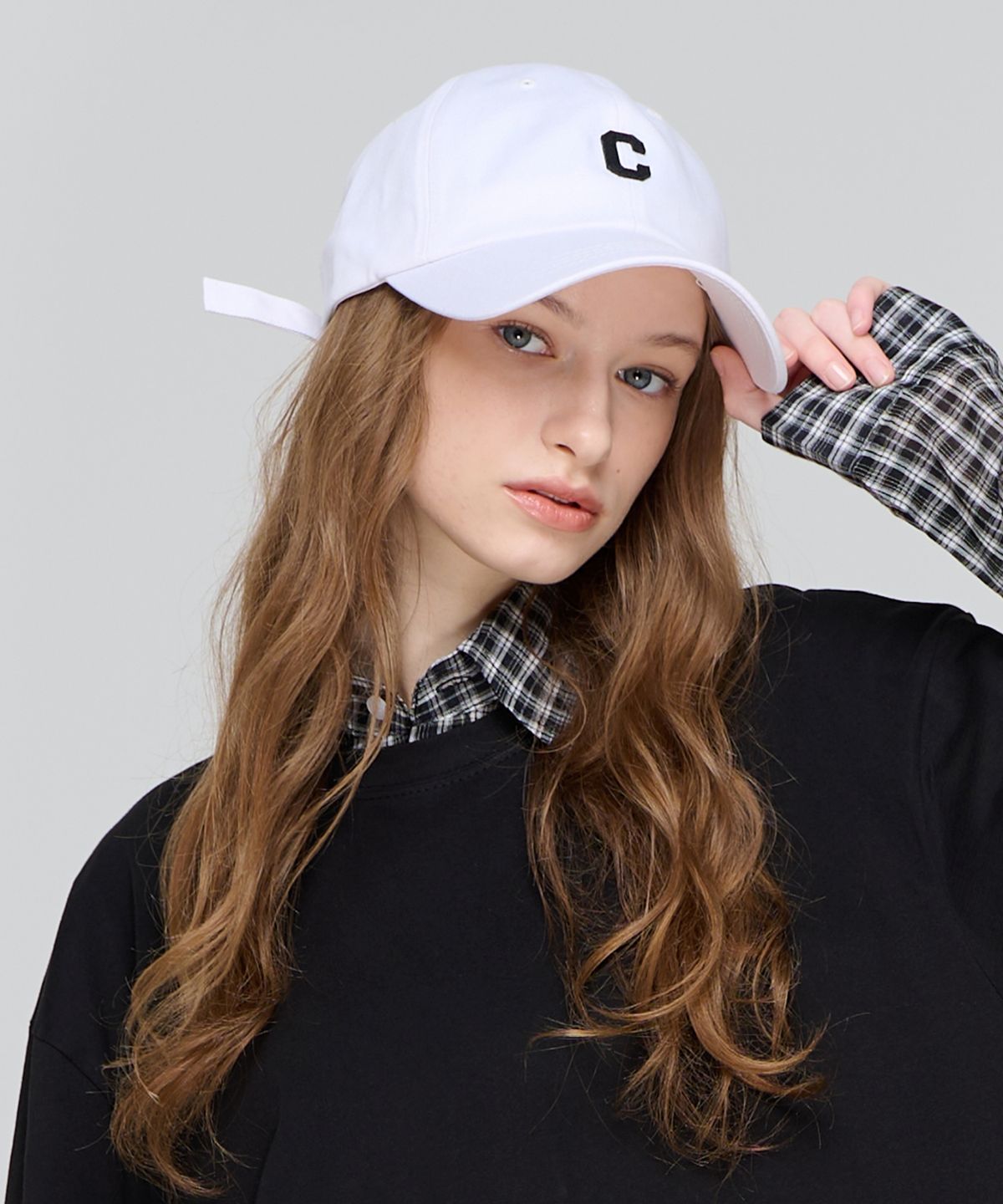 카고브로스 포 우먼(CARGOBROS FOR WOMAN) 로고 포인트 볼캡 (화이트)
