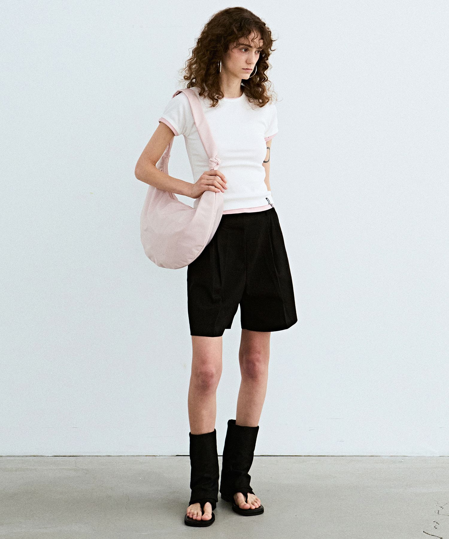 ★NlCK&NLCOLE★ NICOLE NYLON SHOULDER KNOT BAG_LIGHT PINK MUSINSA | NICK&NICOLE NICOLE NYLON SHOULDER KNOT BAG_LIGHT PINK