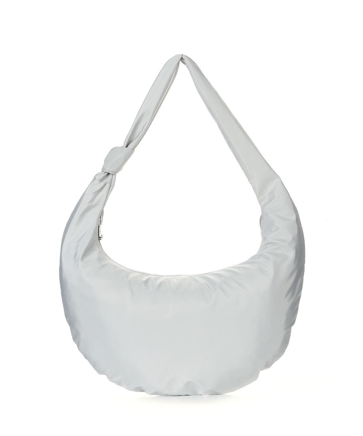 닉앤니콜(NICK&NICOLE) NICOLE NYLON SHOULDER KNOT BAG_LIGHT GRAY