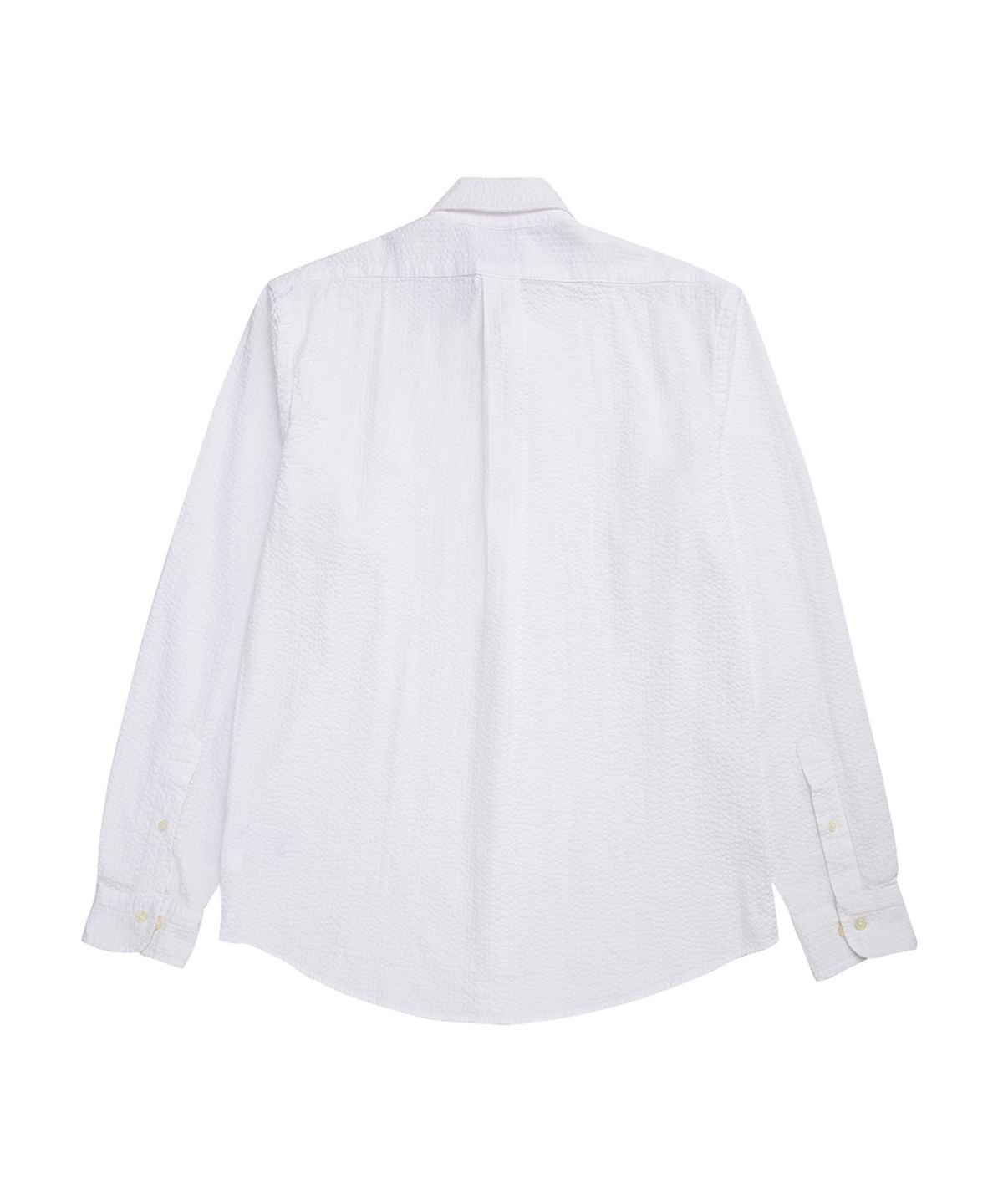 브룩스 브라더스(BROOKS BROTHERS) 레귤러핏 시어서커 솔리드 셔츠 (화이트) (BBTHMM0376AEM)