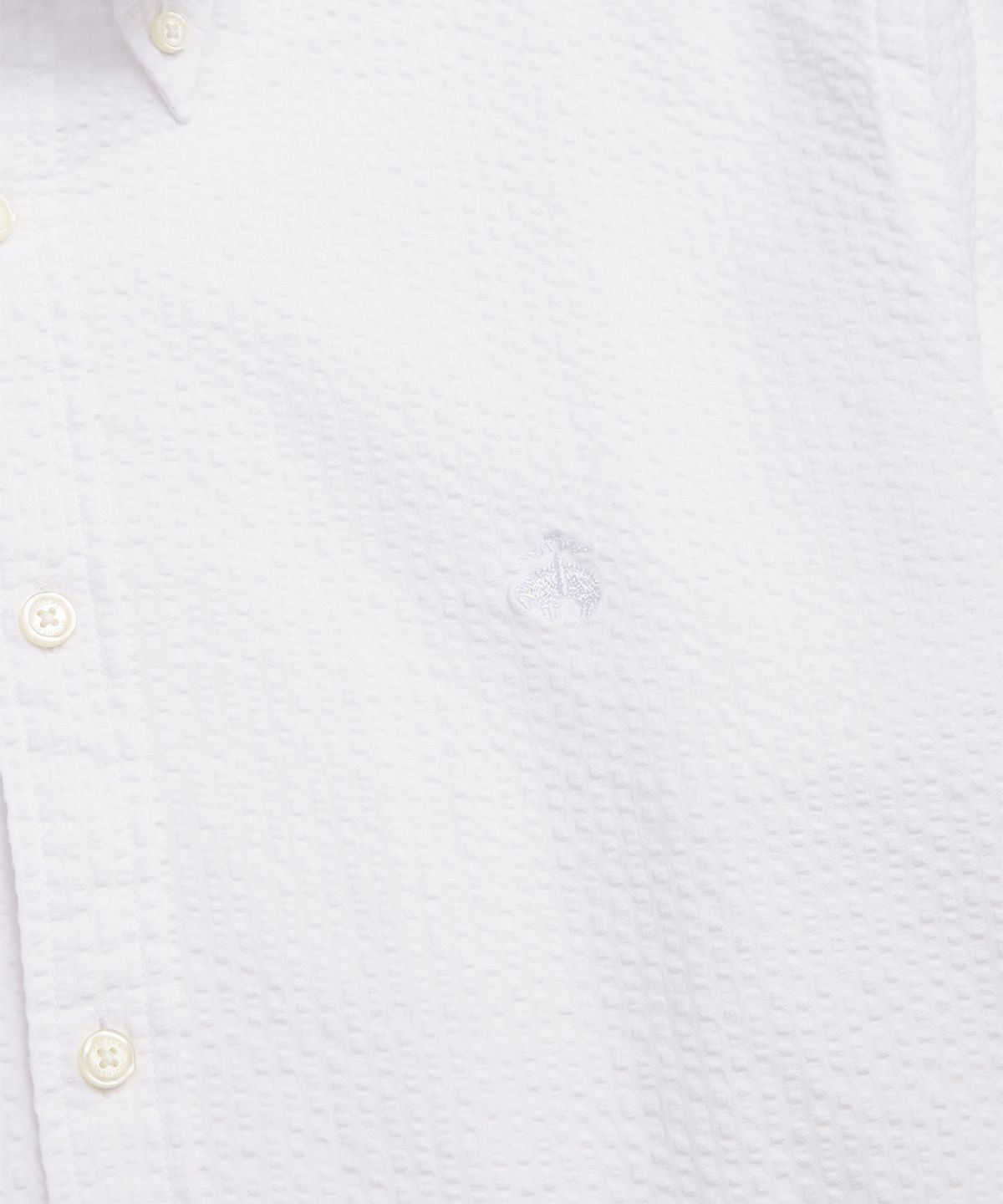 브룩스 브라더스(BROOKS BROTHERS) 레귤러핏 시어서커 솔리드 셔츠 (화이트) (BBTHMM0376AEM)