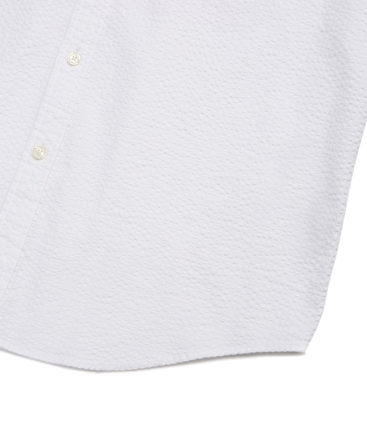 브룩스 브라더스(BROOKS BROTHERS) 레귤러핏 시어서커 솔리드 셔츠 (화이트) (BBTHMM0376AEM)