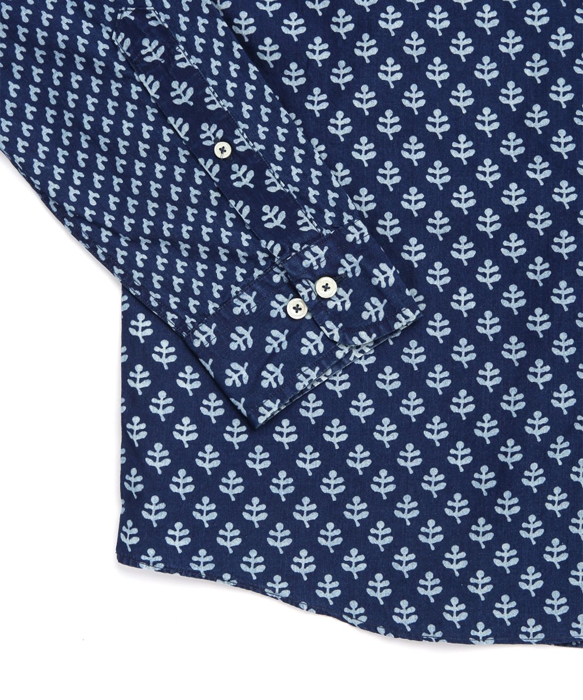 브룩스 브라더스(BROOKS BROTHERS) 인디고 프린트 펀 셔츠 (네이비) (BBTHMM7897QES)