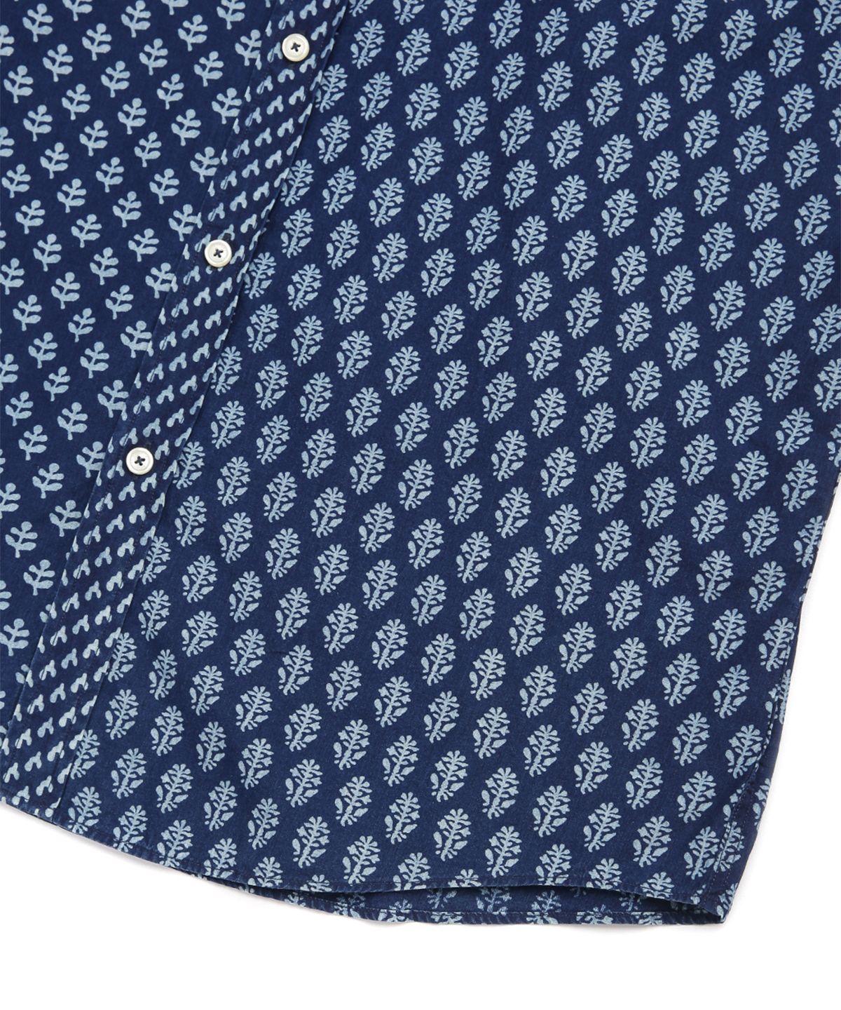 브룩스 브라더스(BROOKS BROTHERS) 인디고 프린트 펀 셔츠 (네이비) (BBTHMM7897QES)