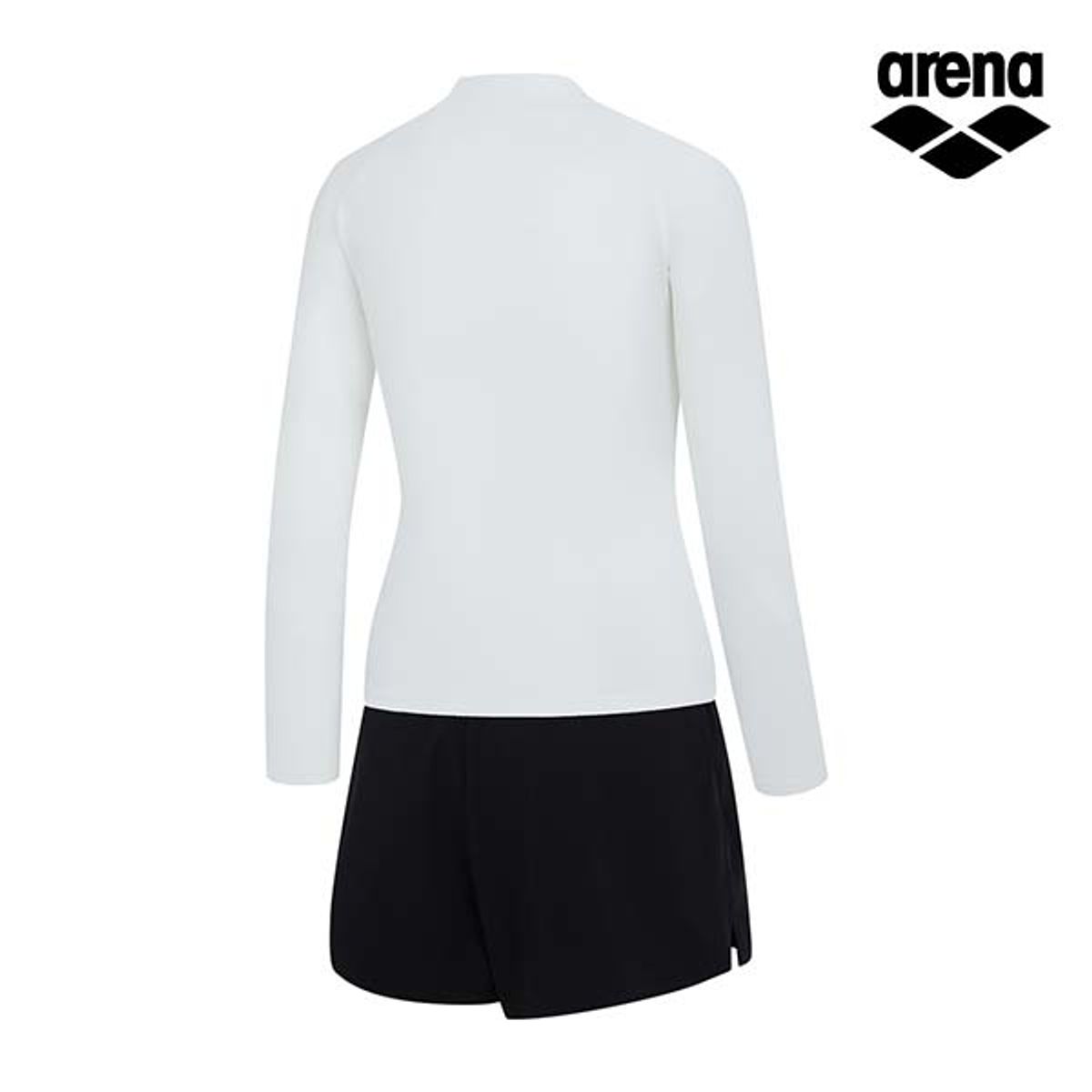 아레나(ARENA) 이니셜 레저 집업 래쉬가드 세트 A4BL1PS02WHT