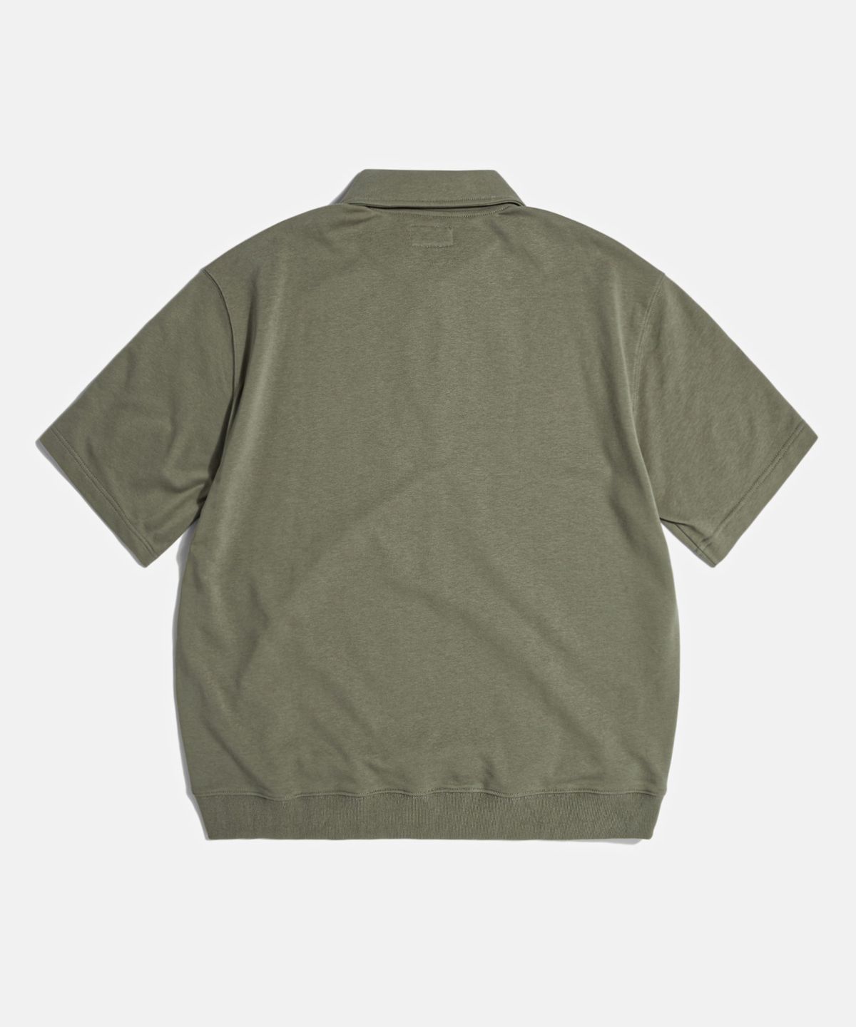 에스피오나지(ESPIONAGE) Quarter Zip Collar S/S Sweatshirt Olive