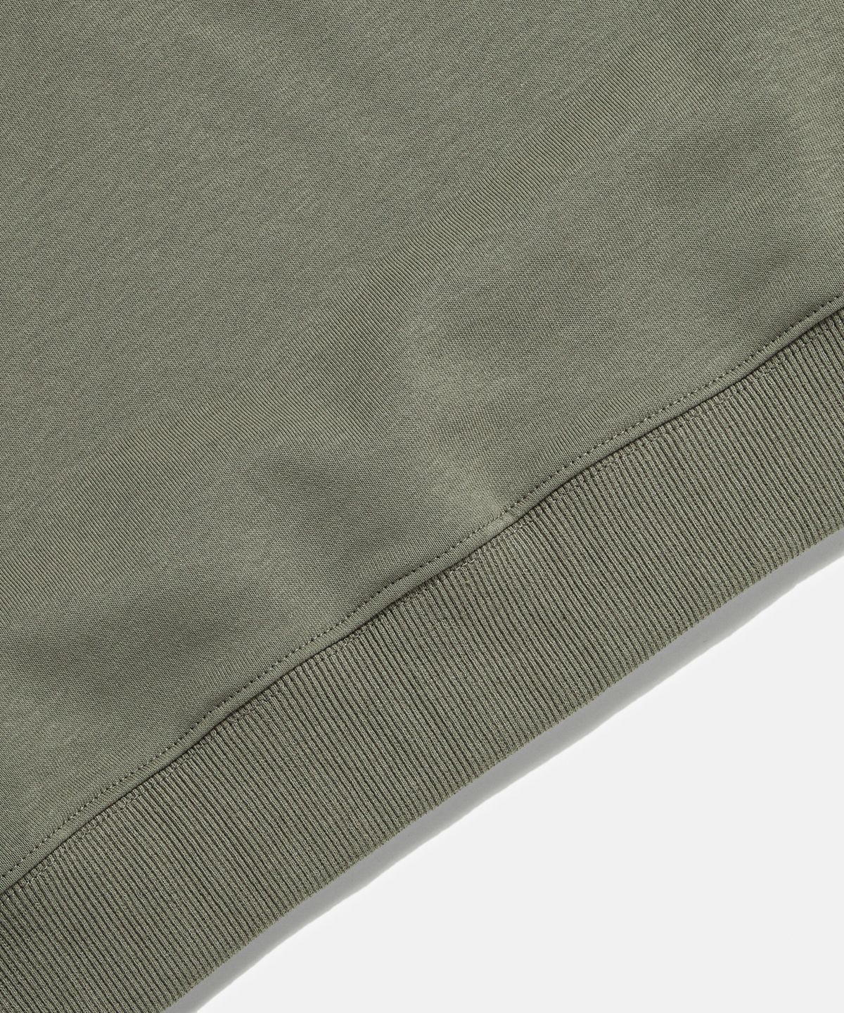 에스피오나지(ESPIONAGE) Quarter Zip Collar S/S Sweatshirt Olive