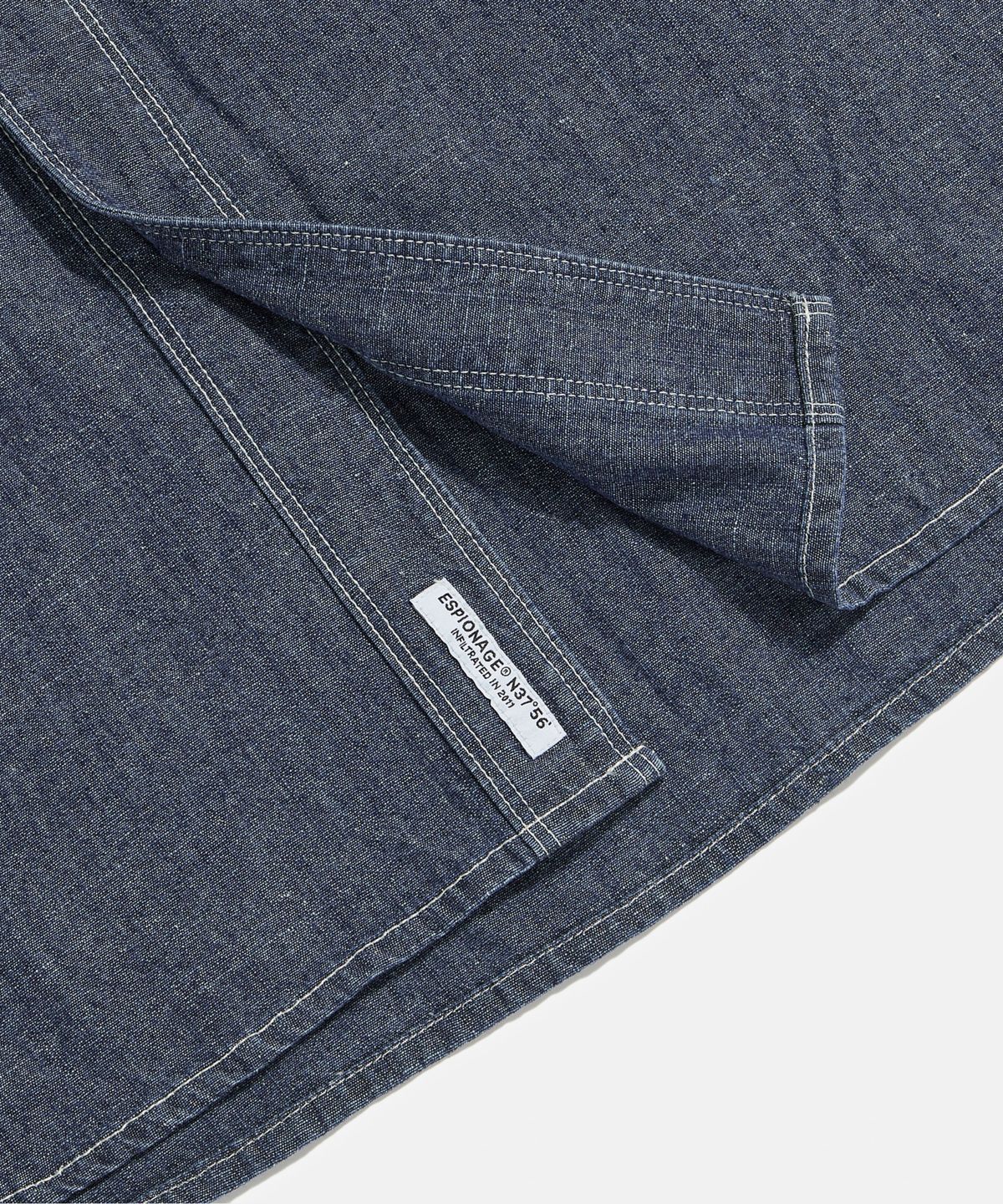 에스피오나지(ESPIONAGE) Chambray S/S Work Shirt Indigo