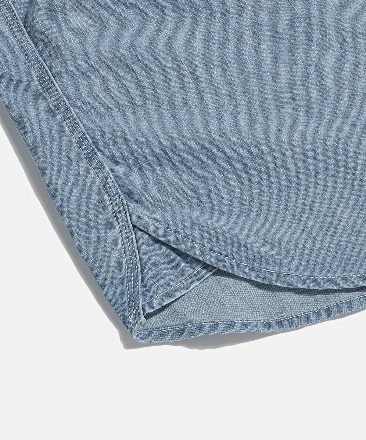 에스피오나지(ESPIONAGE) Chambray S/S Work Shirt Washed Blue