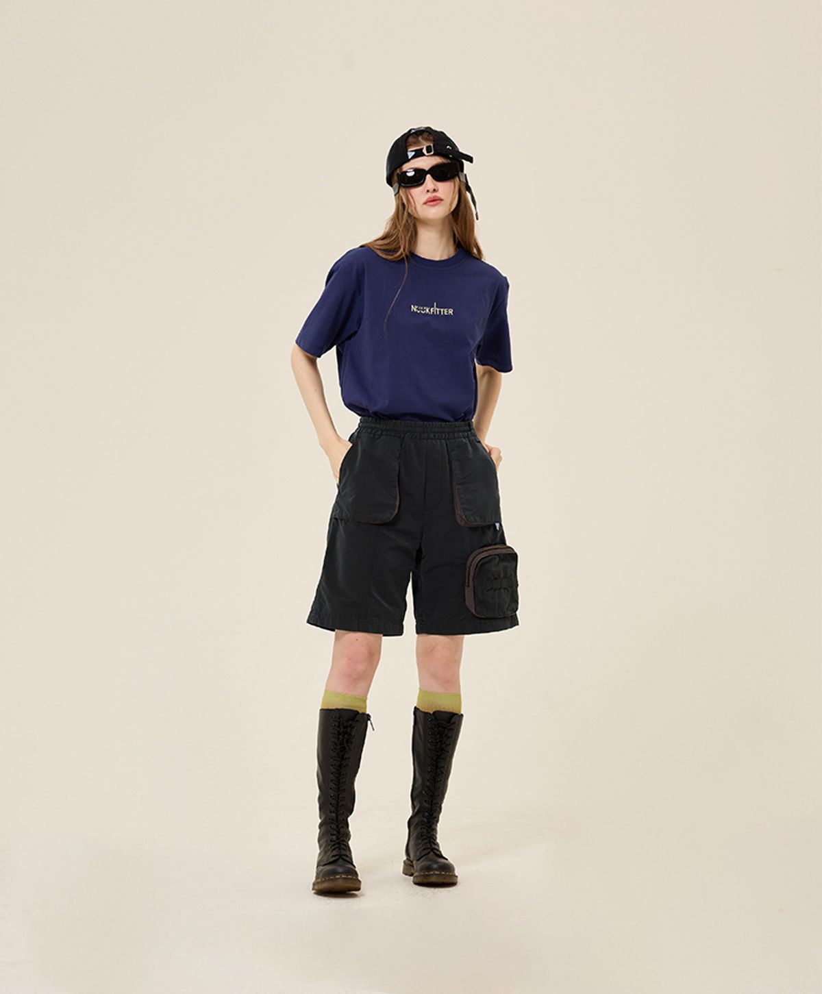 누크피터(NUUKFITTER) HEAVY COTTON LOGO T-SHIRT [NAVY]