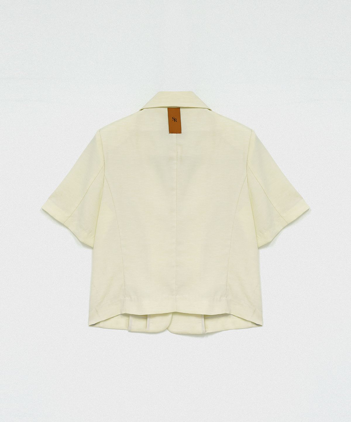 320쇼룸(320SHOWROOM) Utility Collar Short Sleeve Pocket Jacket Cream