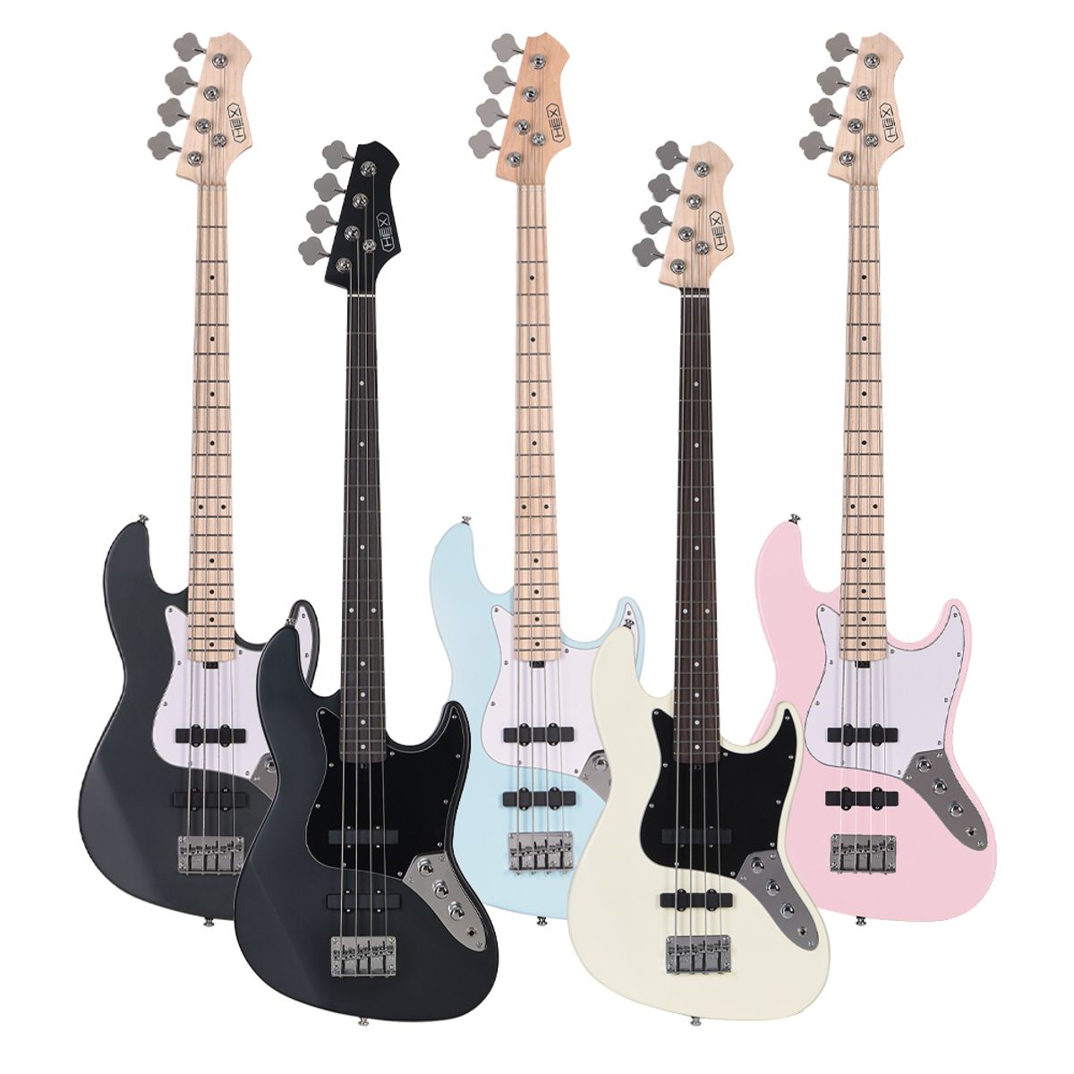 헥스기타(HEXGUITARS) 입문용 일렉 베이스 B100 & 15W 앰프 올인원 세트