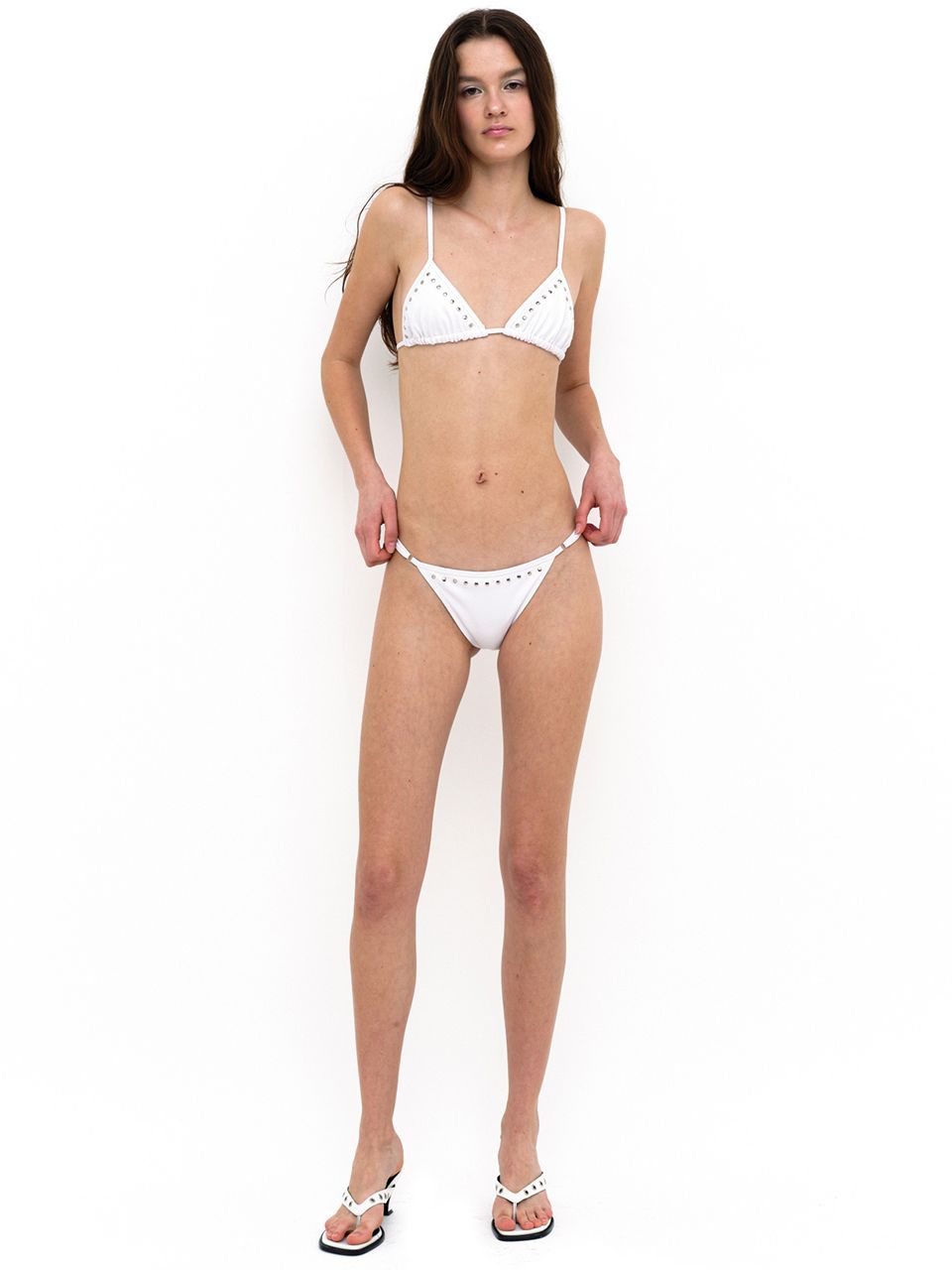 ビキニ CERRIC STUD LINE UP BIKINI 5BNY723 MUSINSA | CERRIC STUD LINE UP BIKINI / WHITE