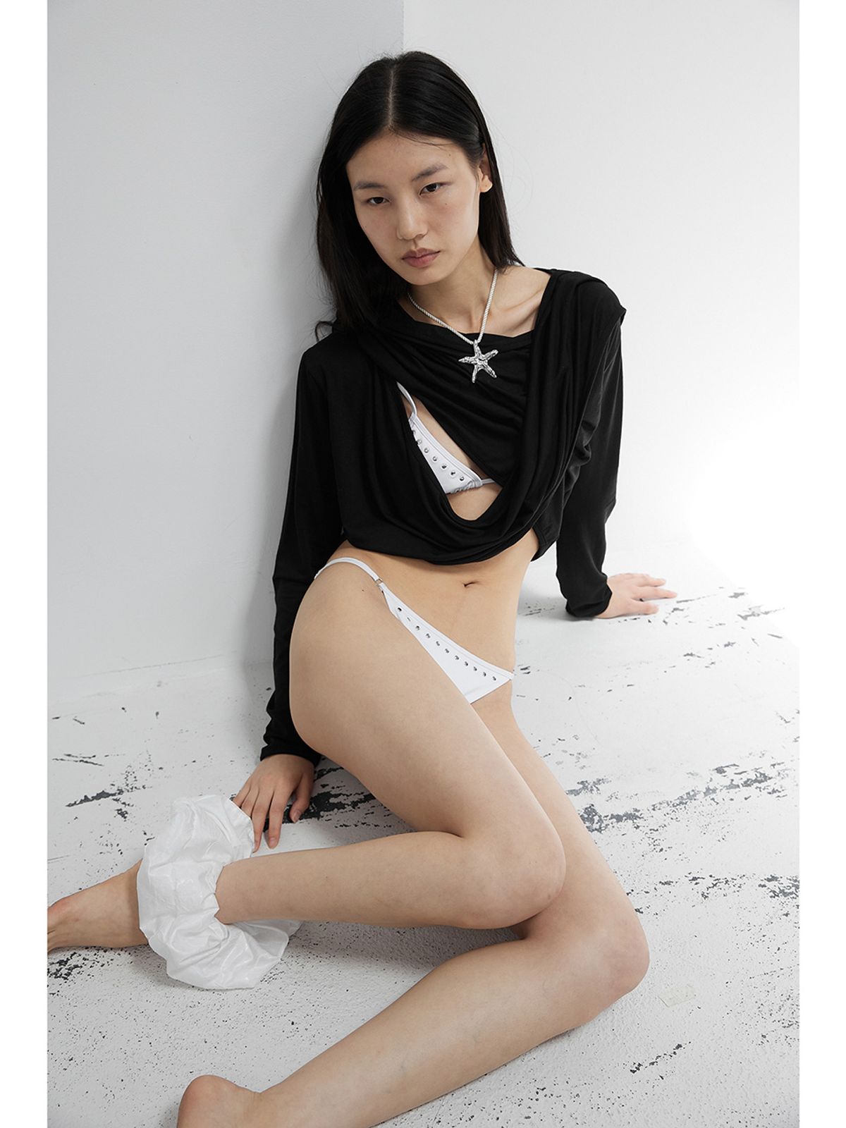 세릭(CERRIC) STUD LINE UP BIKINI / WHITE