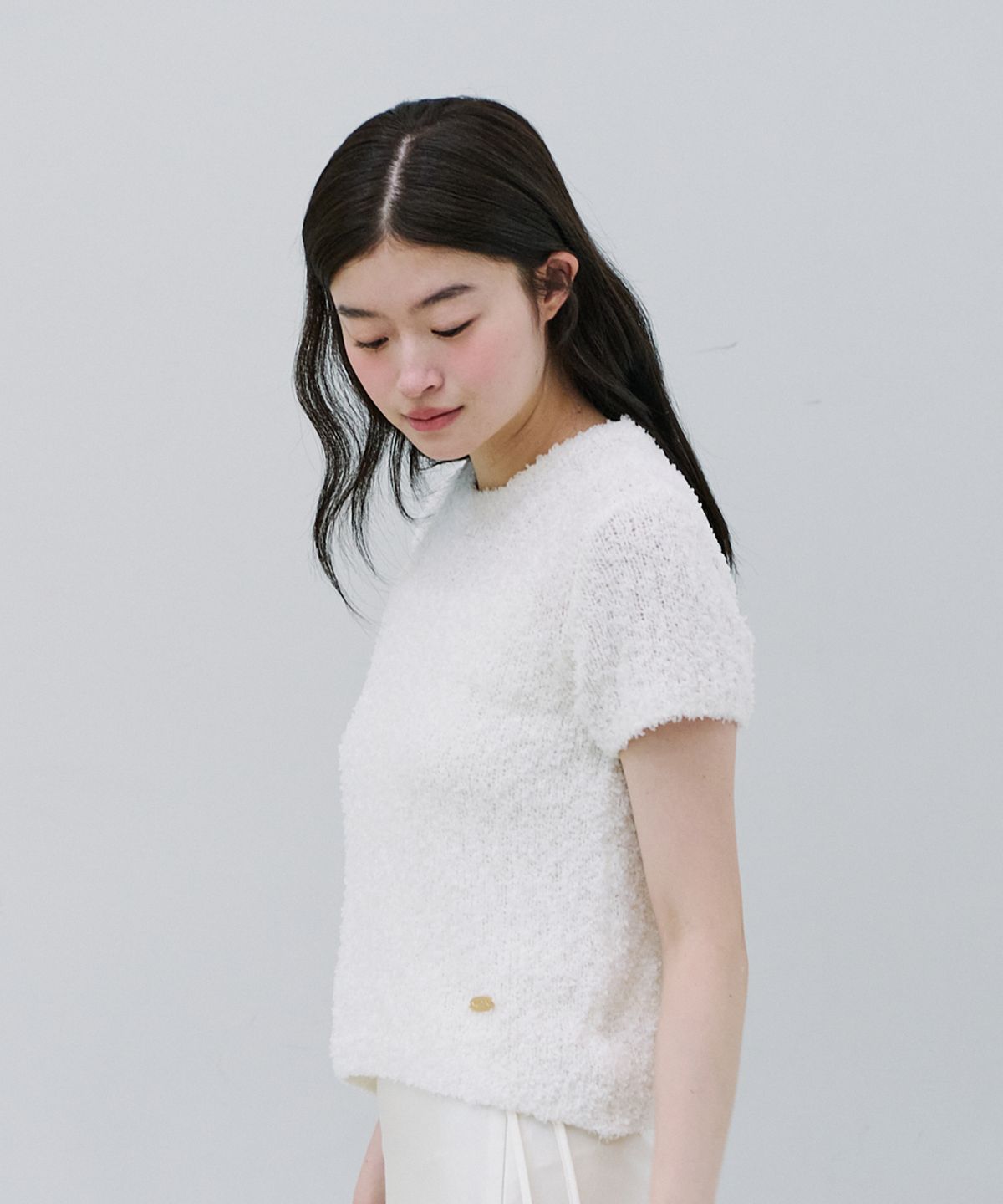 엽페(YUPPE) NAVI COLOR KNIT_IVORY
