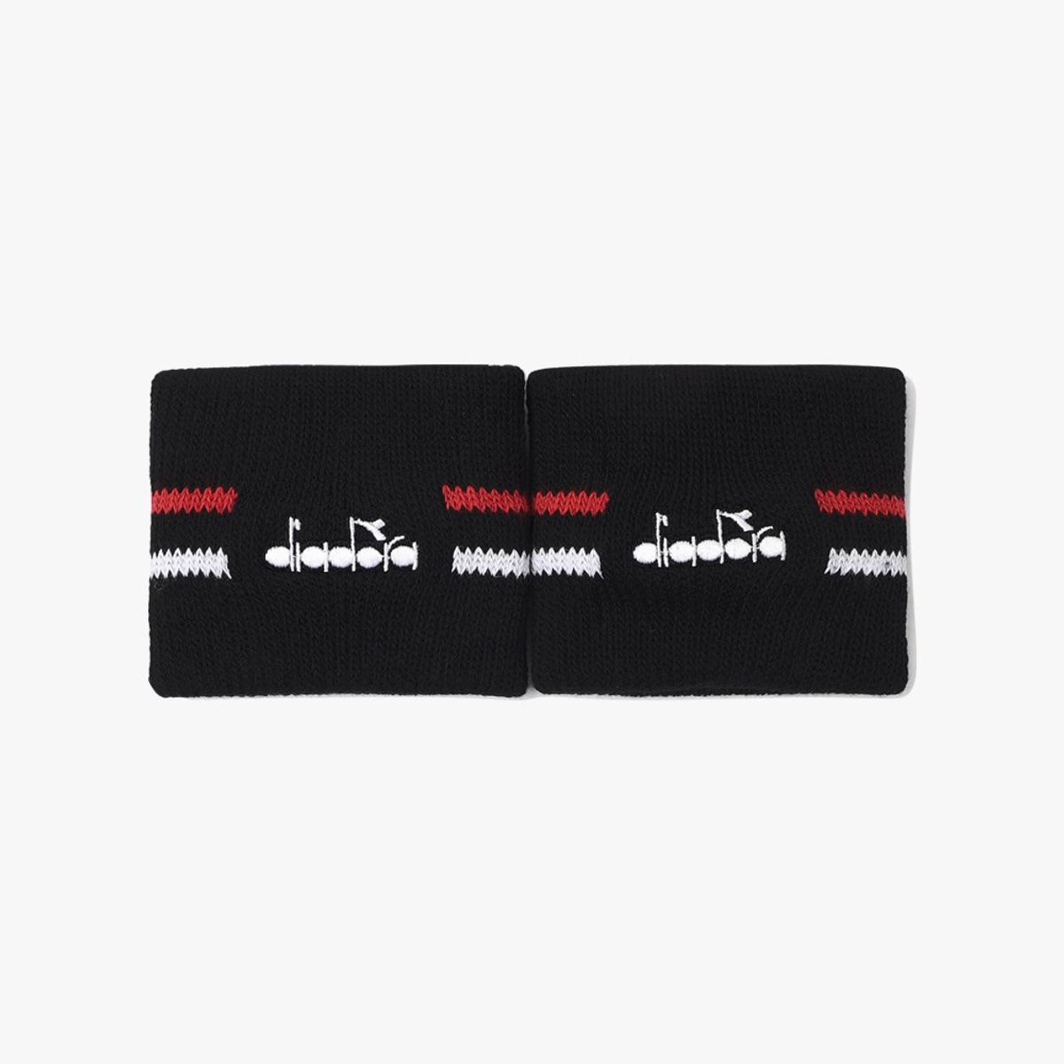 디아도라(diadora) 테니스 단목 리스트 밴드(2PCS) BLACK