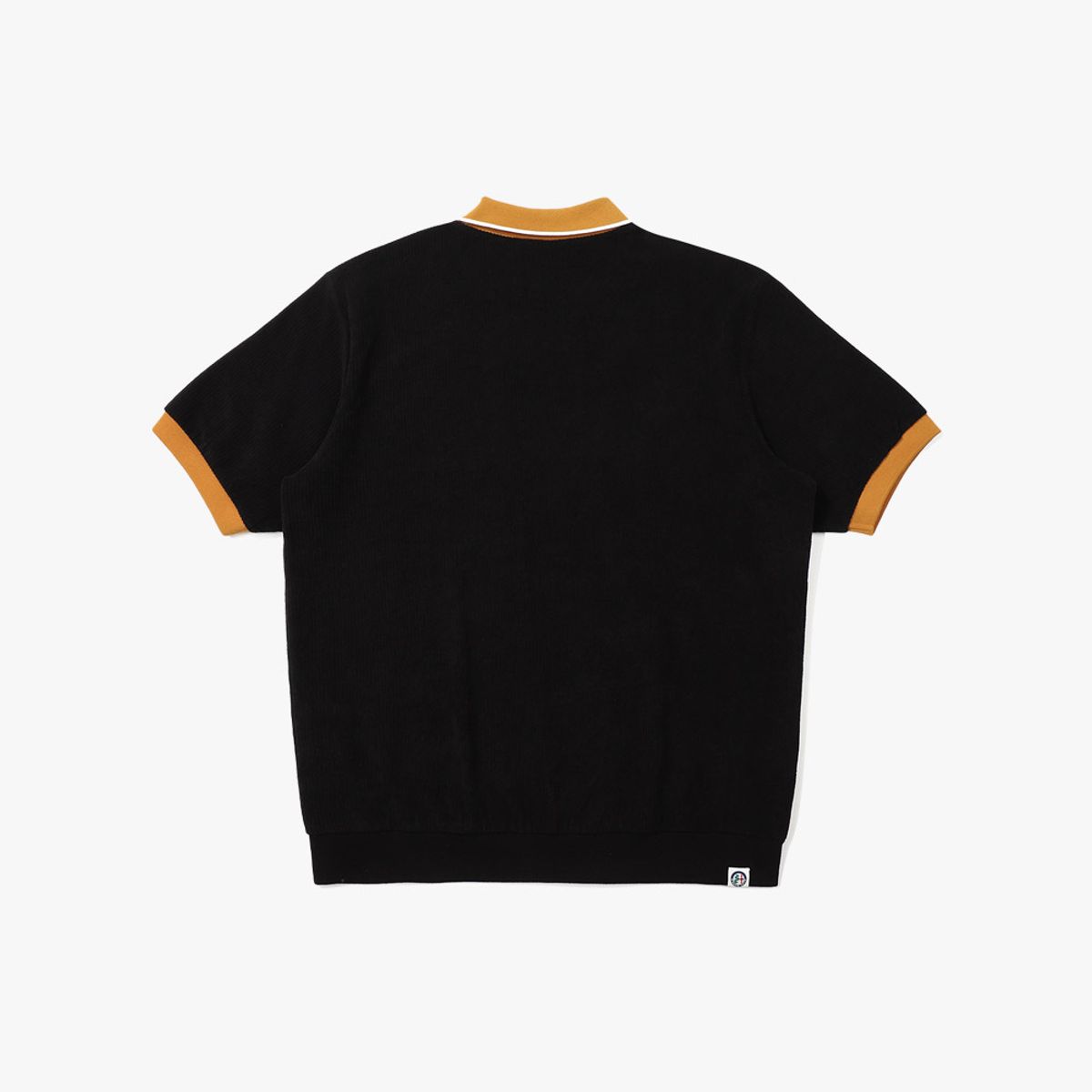 디아도라(diadora) 알파로메오 테리 카라 반팔 티셔츠 BLACK