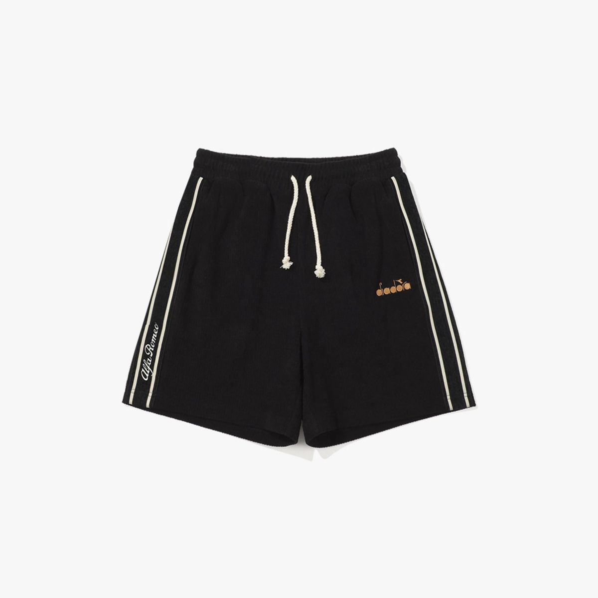 디아도라(diadora) 알파로메오 테리 하프팬츠 BLACK