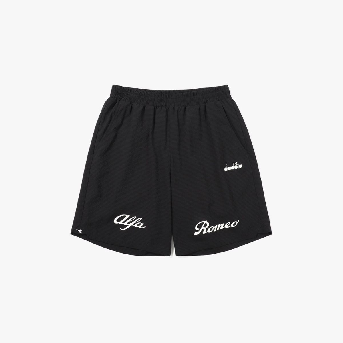 디아도라(diadora) 알파로메오 시어서커 하프팬츠 BLACK