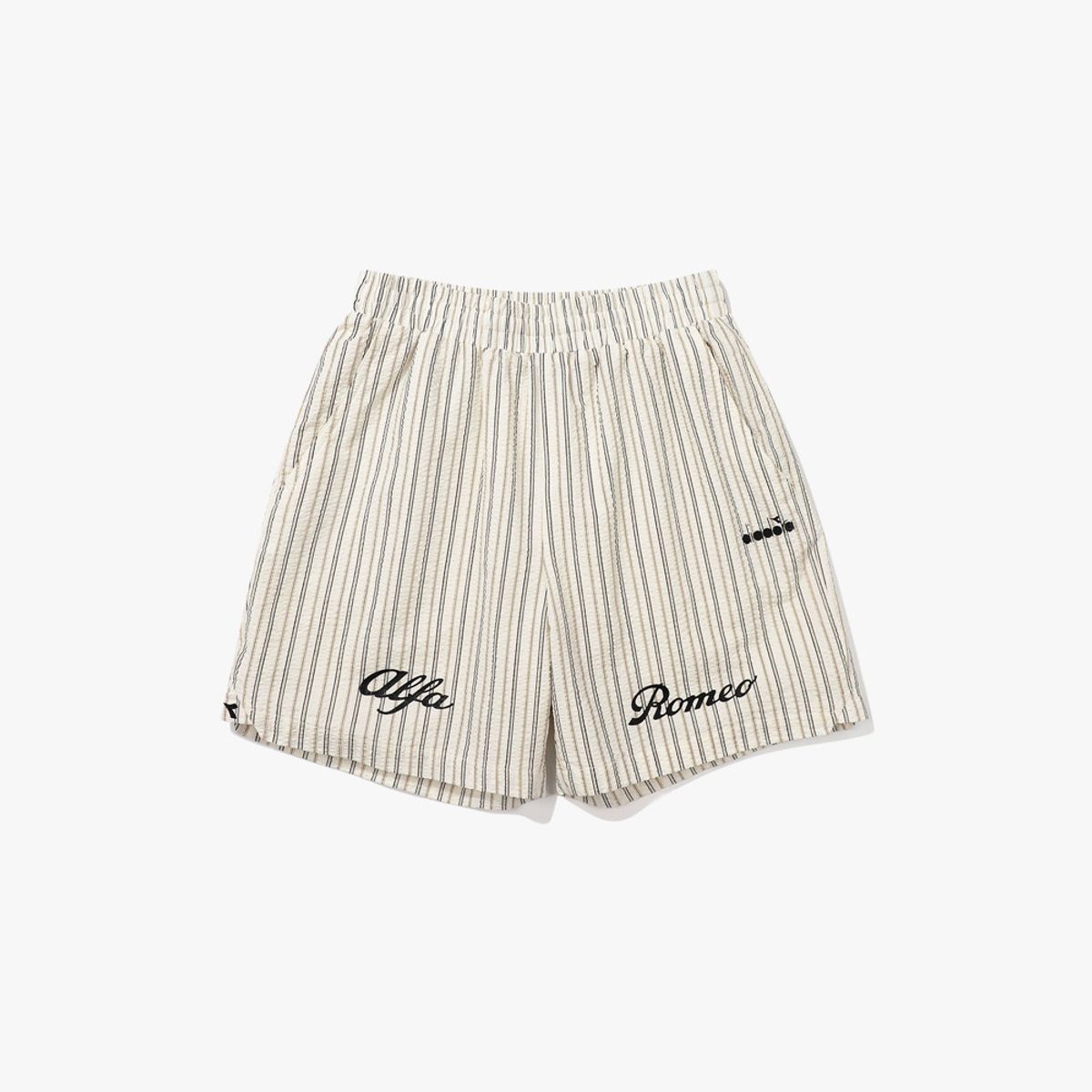 디아도라(diadora) 알파로메오 시어서커 하프팬츠 IVORY