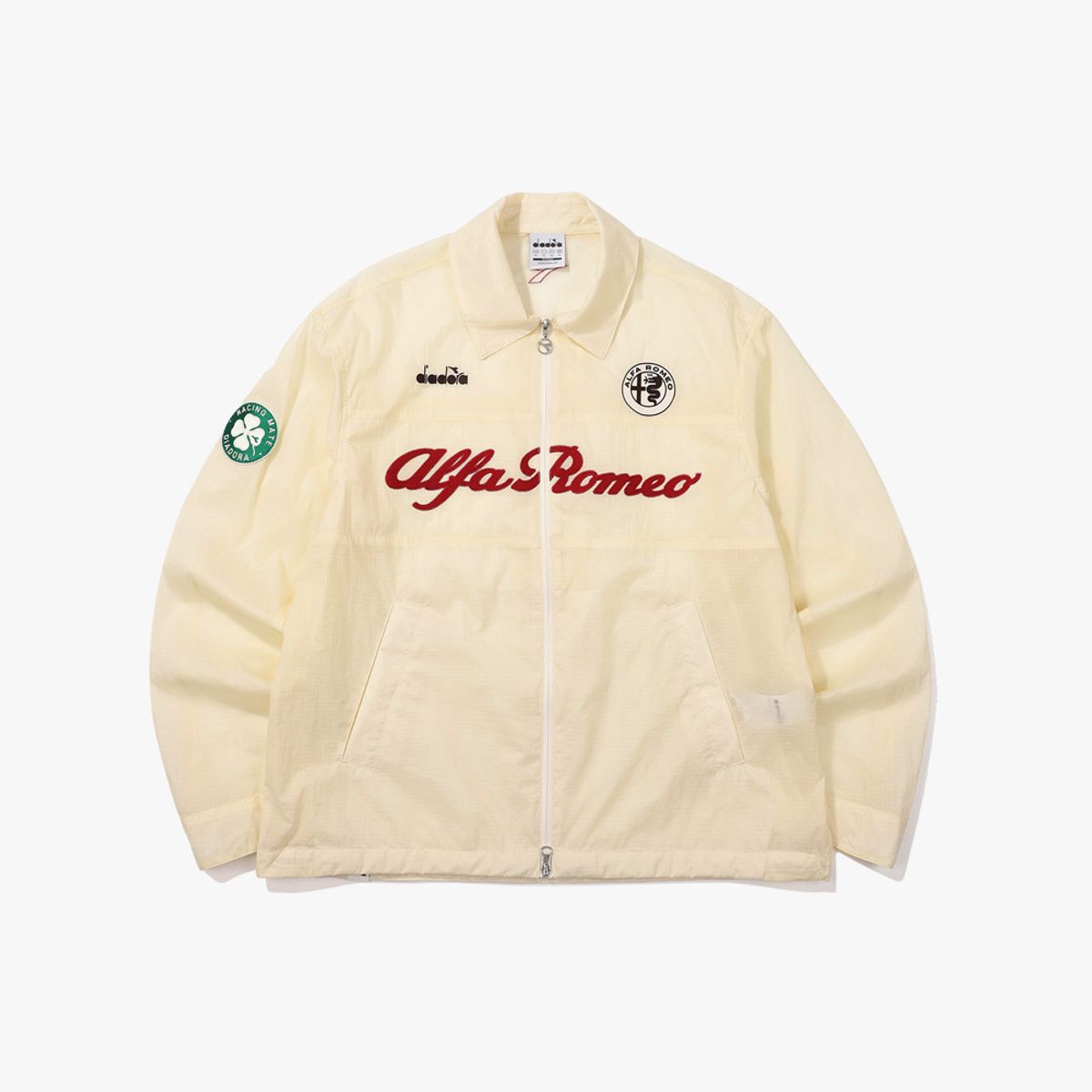 디아도라(diadora) 알파로메오 립스탑 자켓 IVORY
