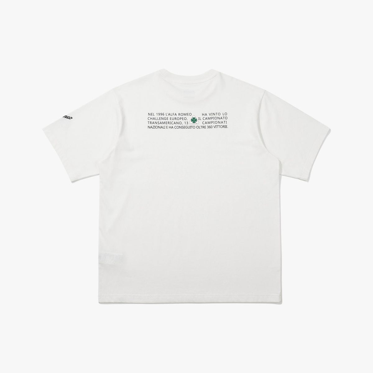 디아도라(diadora) 알파로메오 클로버 반팔 티셔츠 OFF WHITE