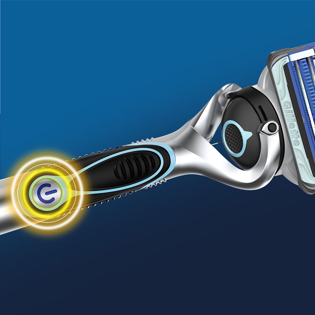 질레트(GILLETTE) 스킨텍 파워 면도기 핸들1입 + 면도날1입