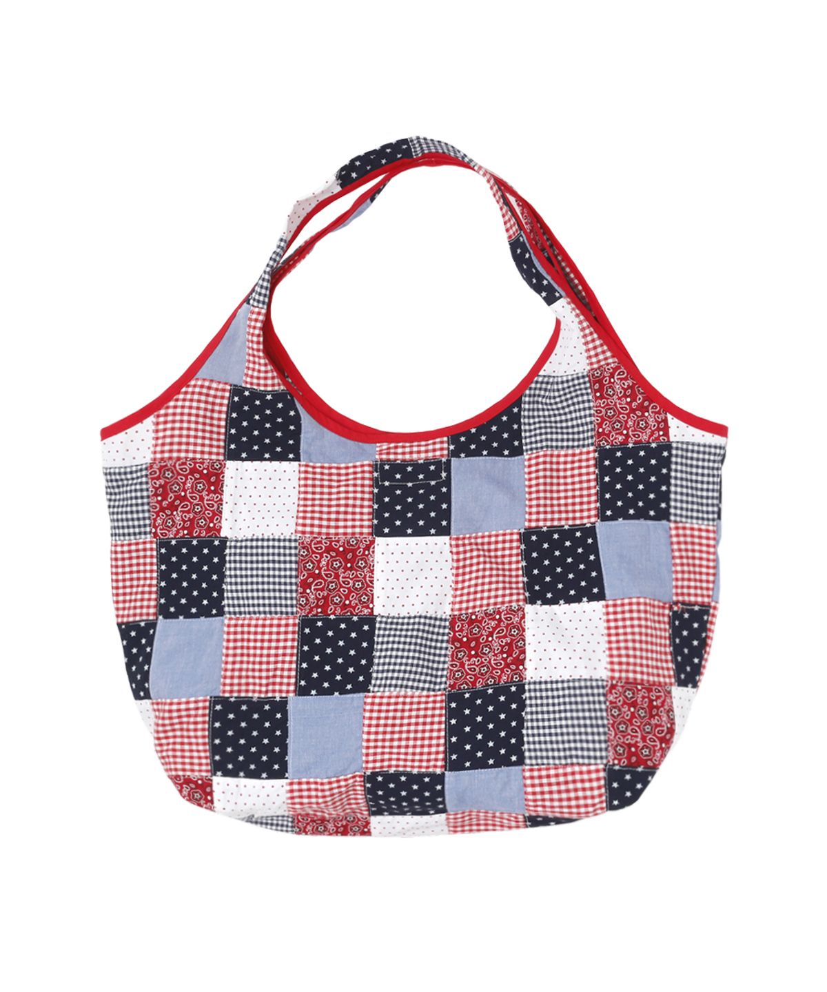 써넥트(SUNNECT) Madras Shopper Bag - Red