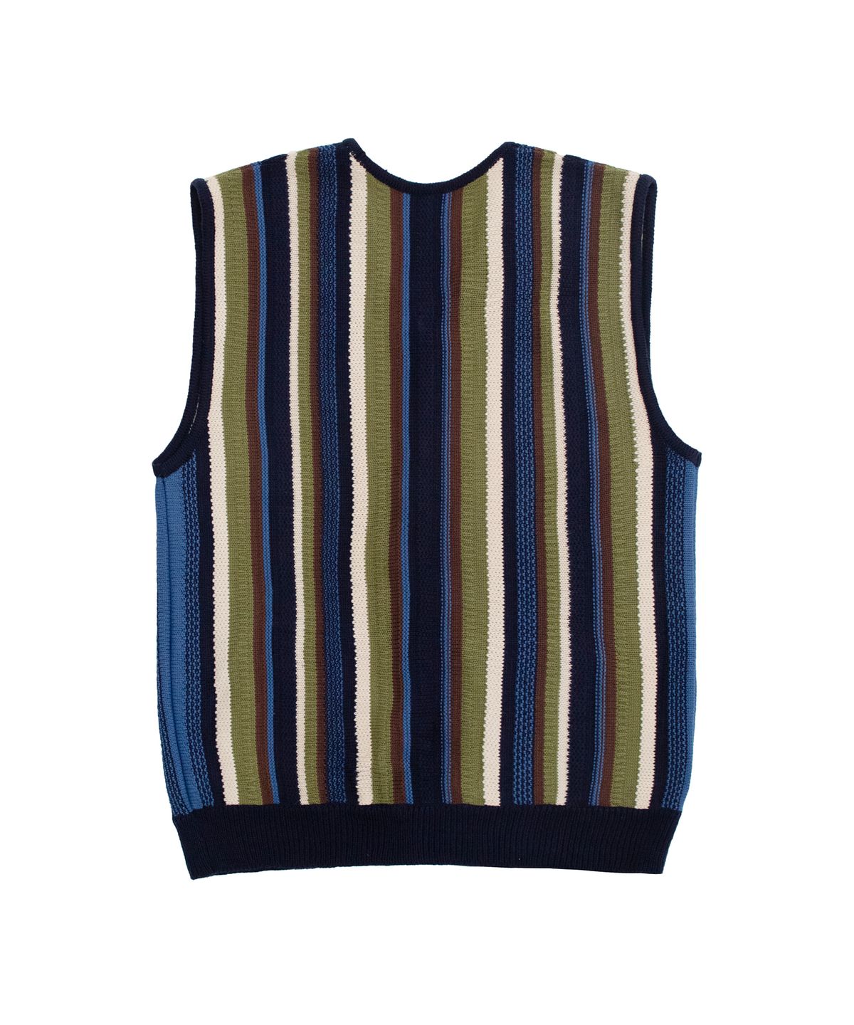 캑터스도넛마켓(CACTUSDONUTMARKET) Vertical Stripe Knit Vest - Blue
