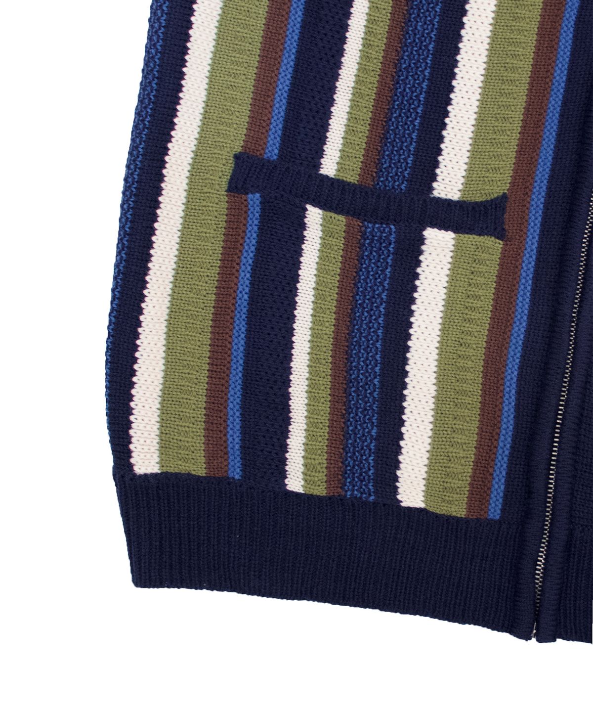 캑터스도넛마켓(CACTUSDONUTMARKET) Vertical Stripe Knit Vest - Blue