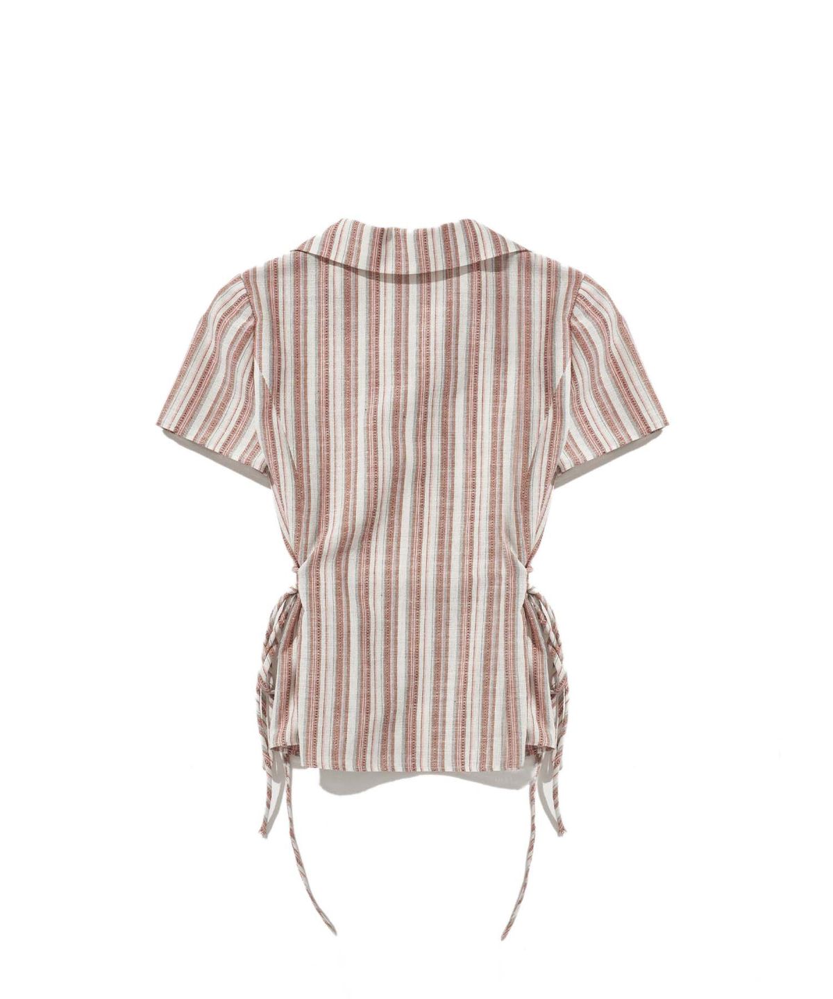 라츠유(LOTSYOU) lotsyou_Nostalgia Half-sleeve Shirket Brown