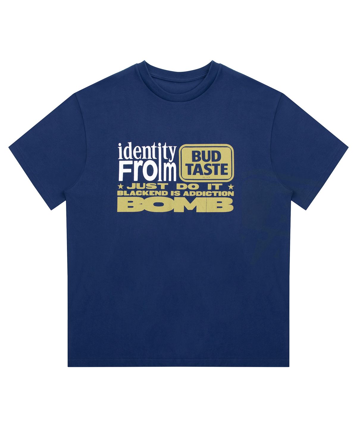 캑터스도넛마켓(CACTUSDONUTMARKET) Identity Addiction T-Shirt - Royal Blue