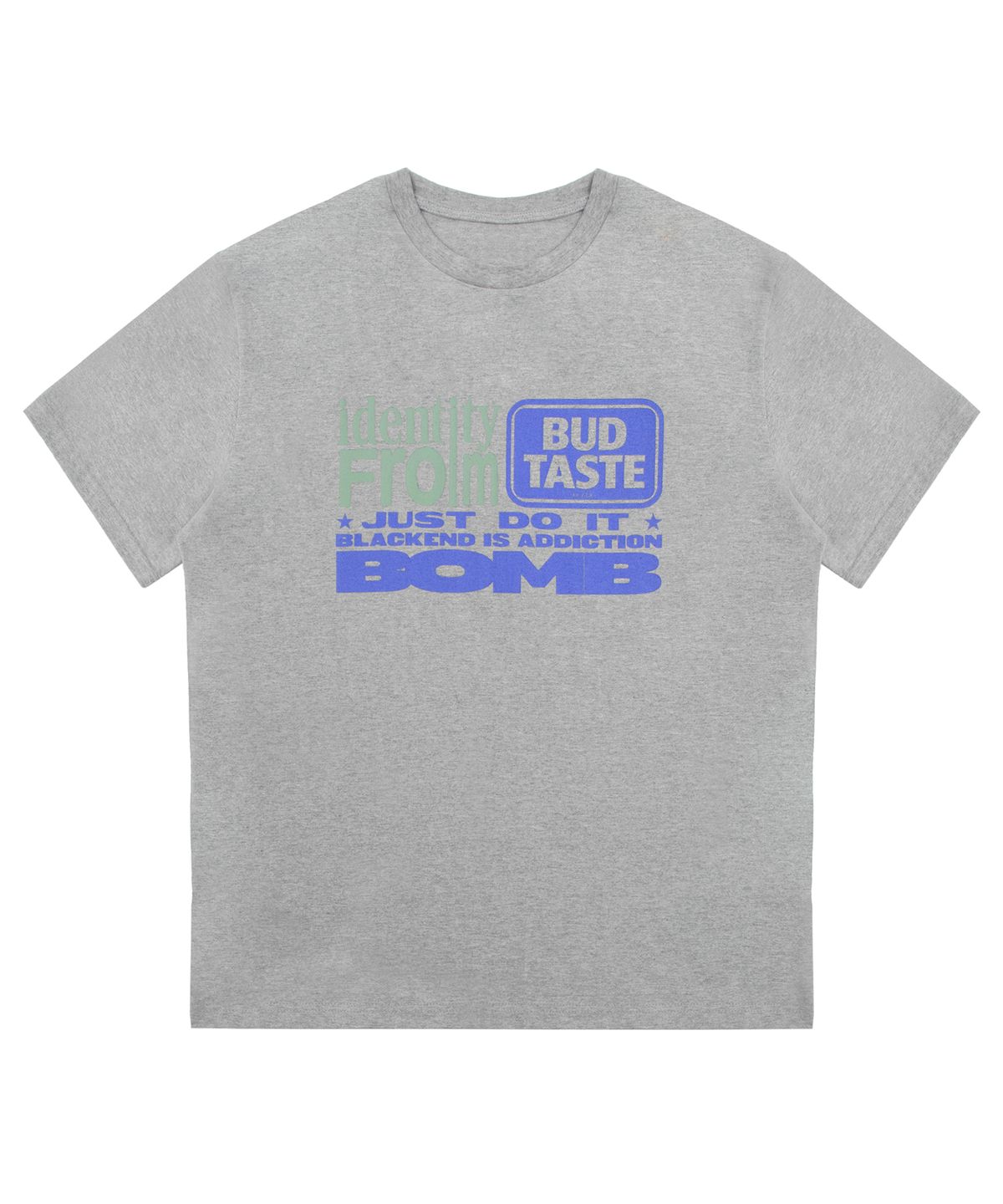 캑터스도넛마켓(CACTUSDONUTMARKET) Identity Addiction T-Shirt - Gray