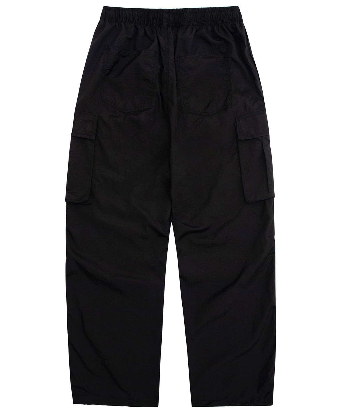 캑터스도넛마켓(CACTUSDONUTMARKET) Nylon Pin-tuck Cargo Pants - Black