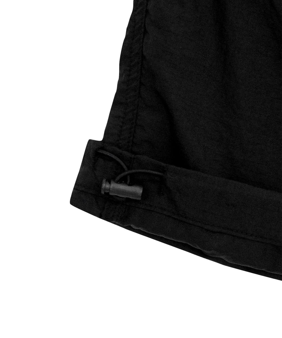 캑터스도넛마켓(CACTUSDONUTMARKET) Nylon Pin-tuck Cargo Pants - Black