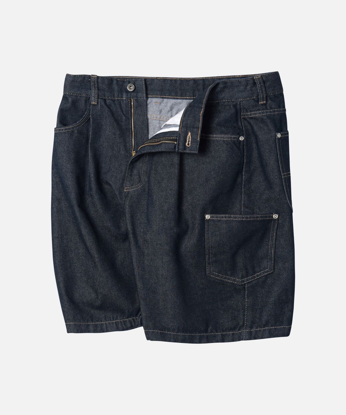 프리즘웍스(FRIZMWORKS) WORK TOOL DENIM HALF PANTS _ INDIGO