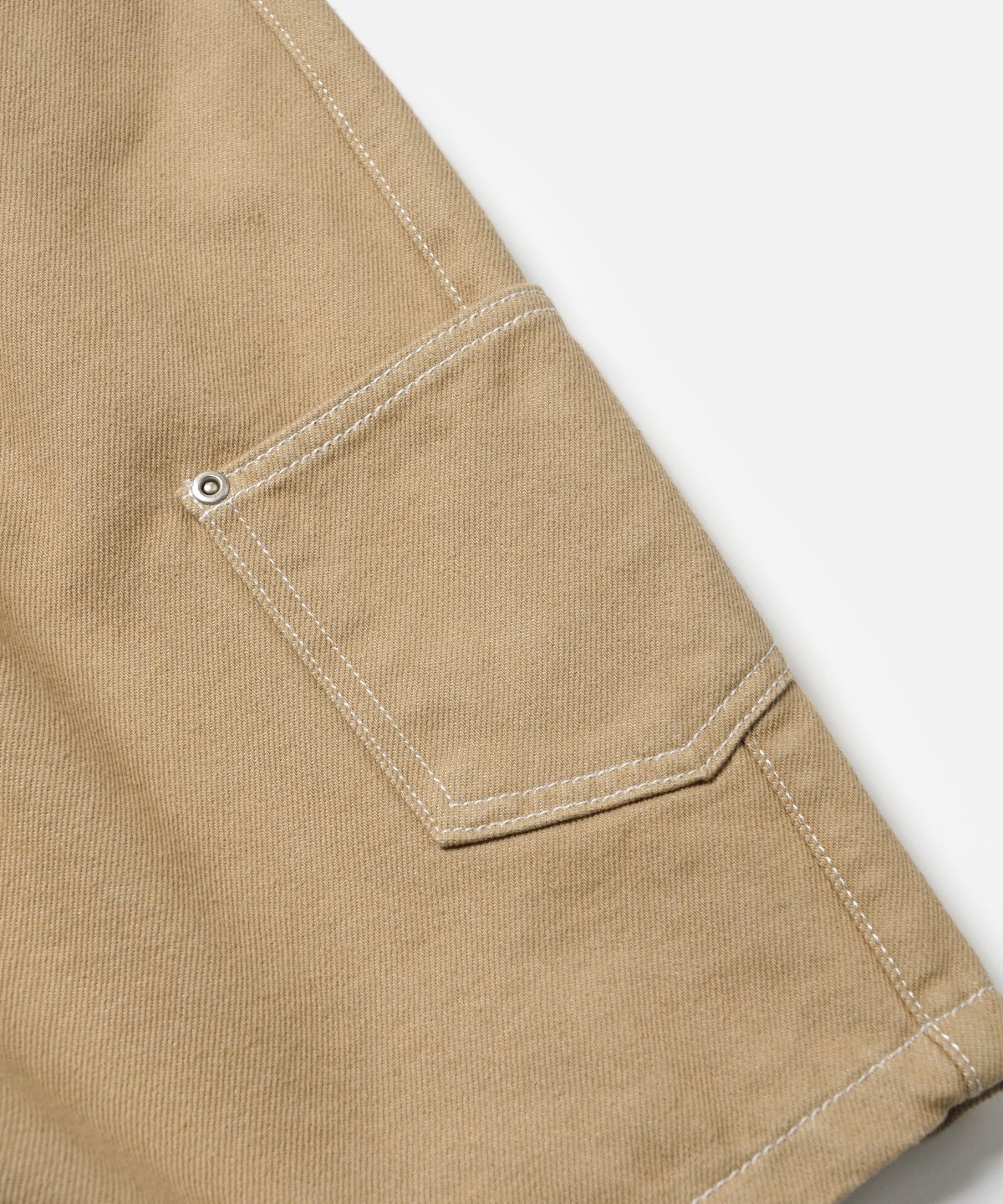프리즘웍스(FRIZMWORKS) WORK TOOL DENIM HALF PANTS _ BEIGE