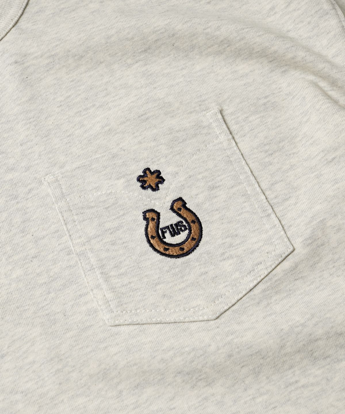 프리즘웍스(FRIZMWORKS) HORSESHOE POCKET TEE _ OATMEAL