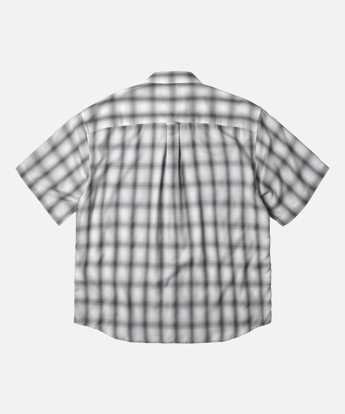 프리즘웍스(FRIZMWORKS) OMBRE CHECK RELAXED HALF SHIRT _ GRAY