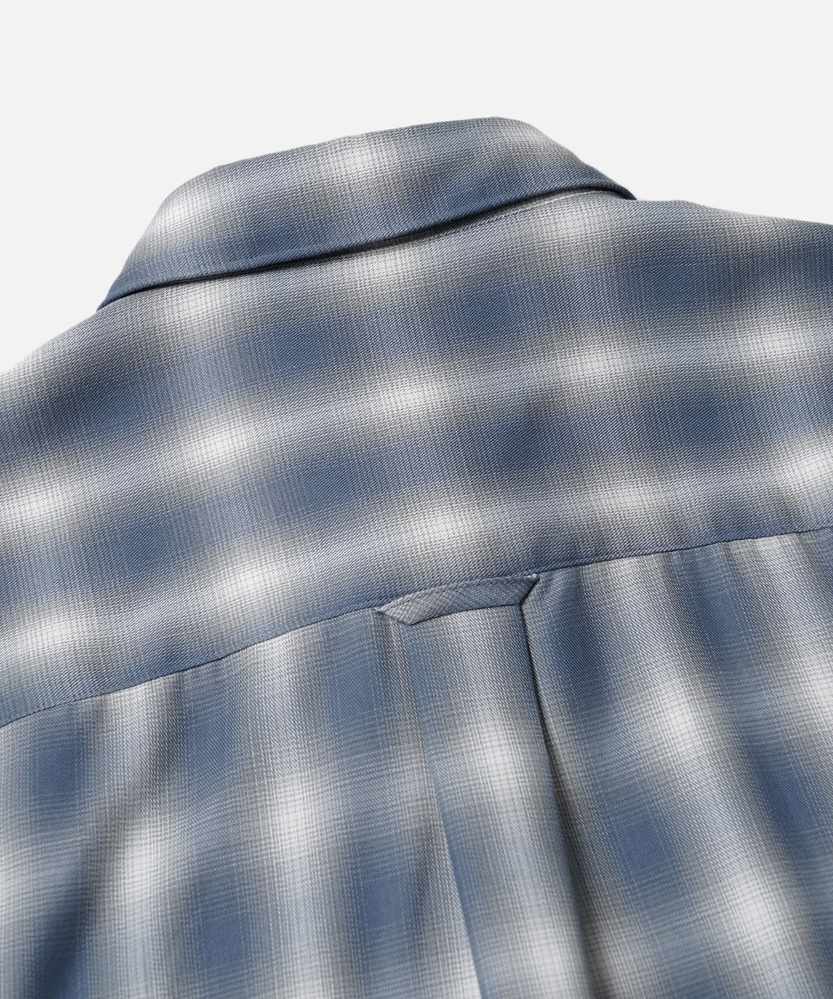 프리즘웍스(FRIZMWORKS) OMBRE CHECK RELAXED HALF SHIRT _ BLUE