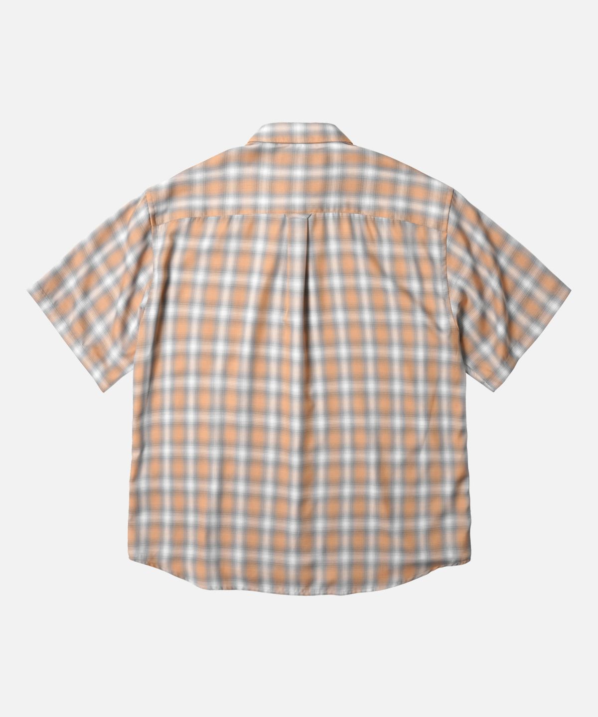 프리즘웍스(FRIZMWORKS) OMBRE CHECK RELAXED HALF SHIRT _ SALMON