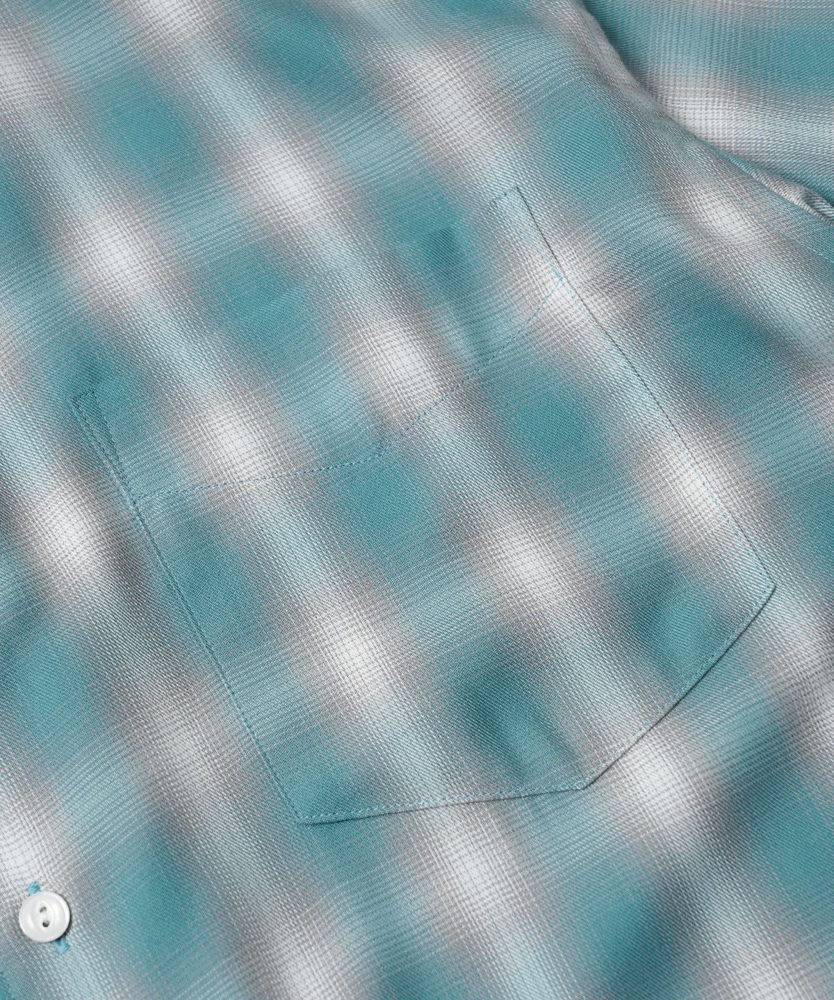프리즘웍스(FRIZMWORKS) OMBRE CHECK RELAXED HALF SHIRT _ MINT